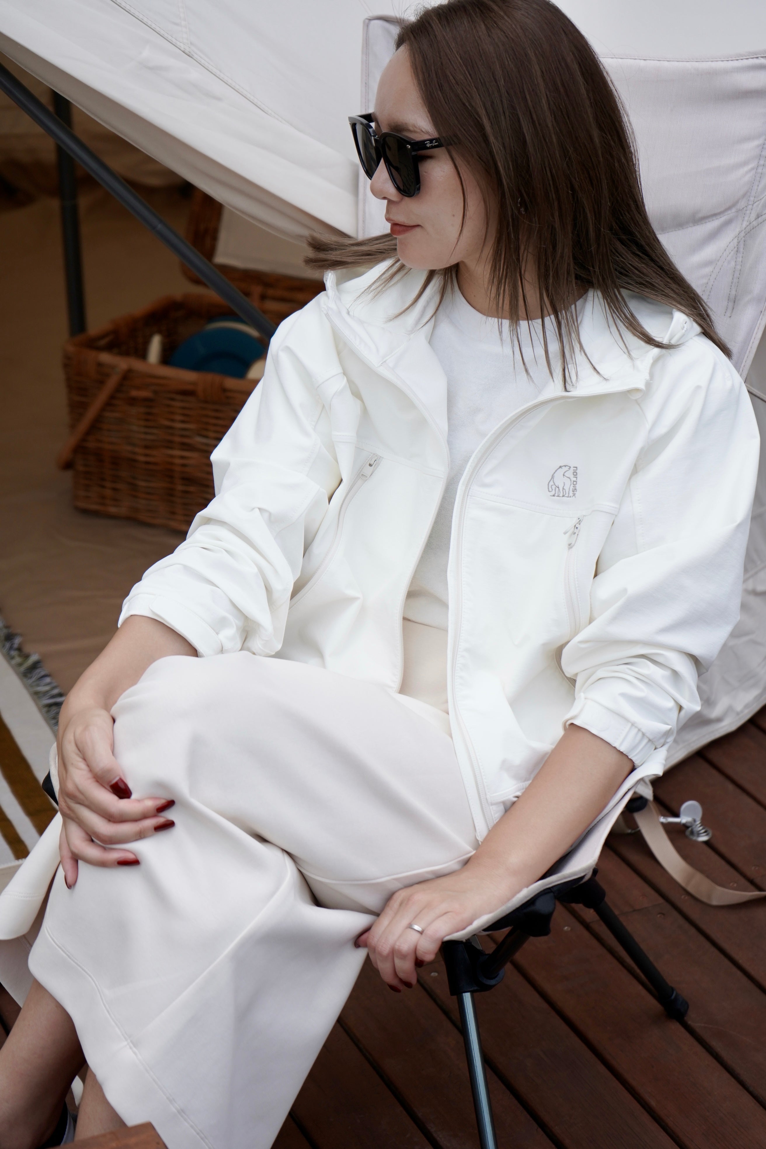WOMEN'S CAMPING HOODIE SHORT JACKET
