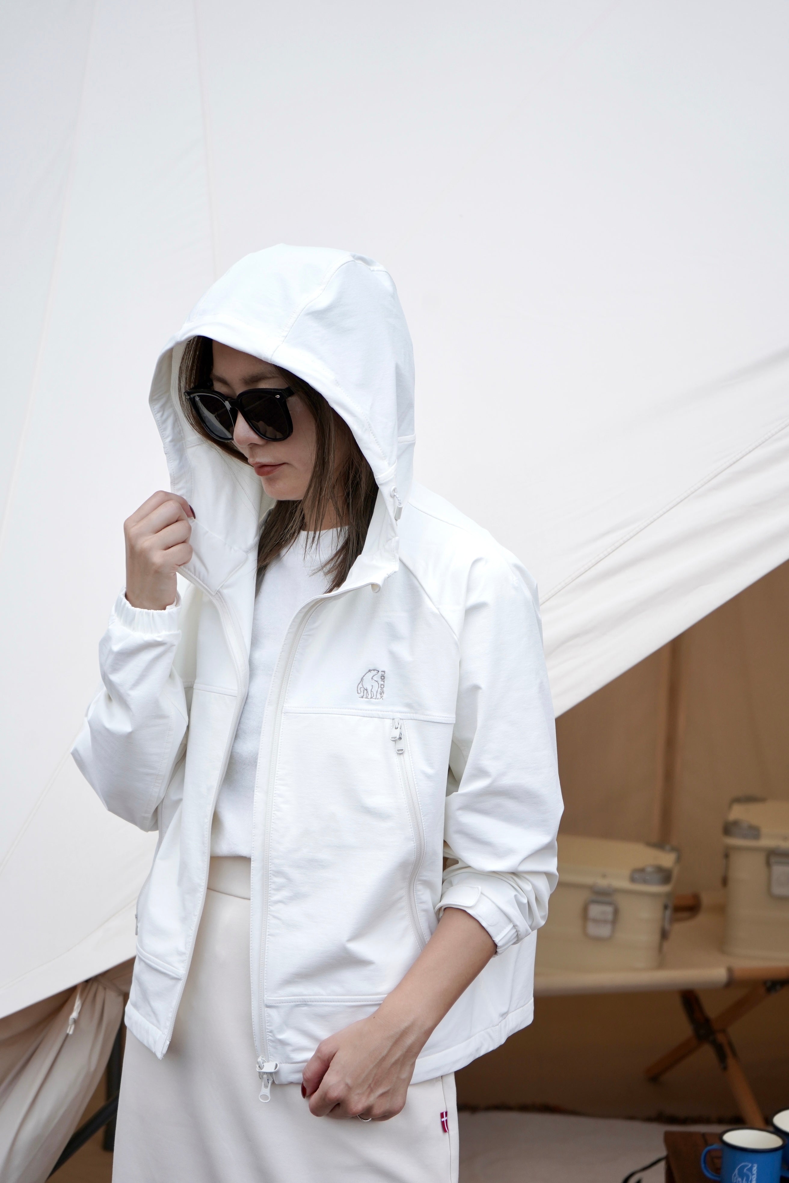WOMEN'S CAMPING HOODIE SHORT JACKET