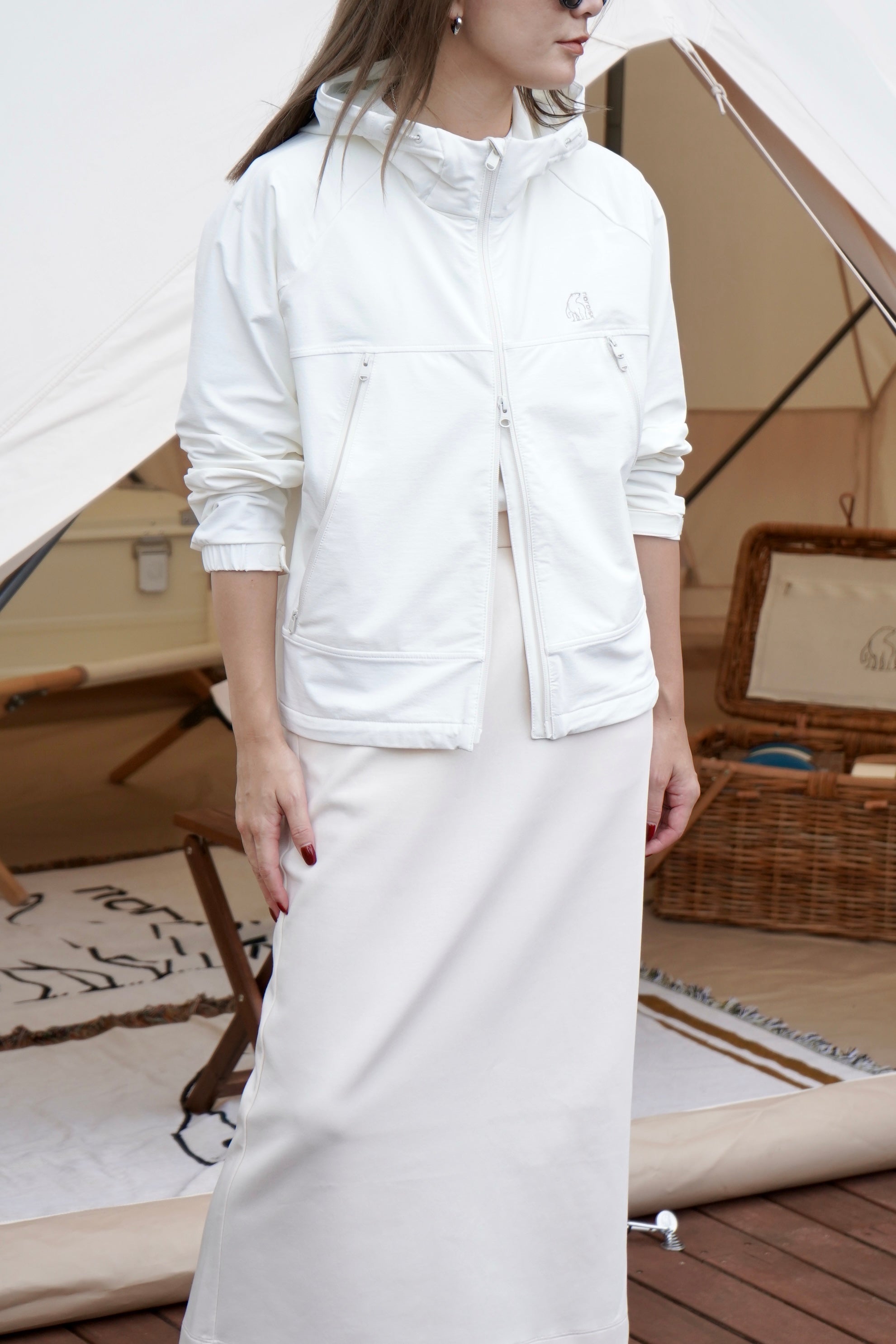 WOMEN'S CAMPING HOODIE SHORT JACKET