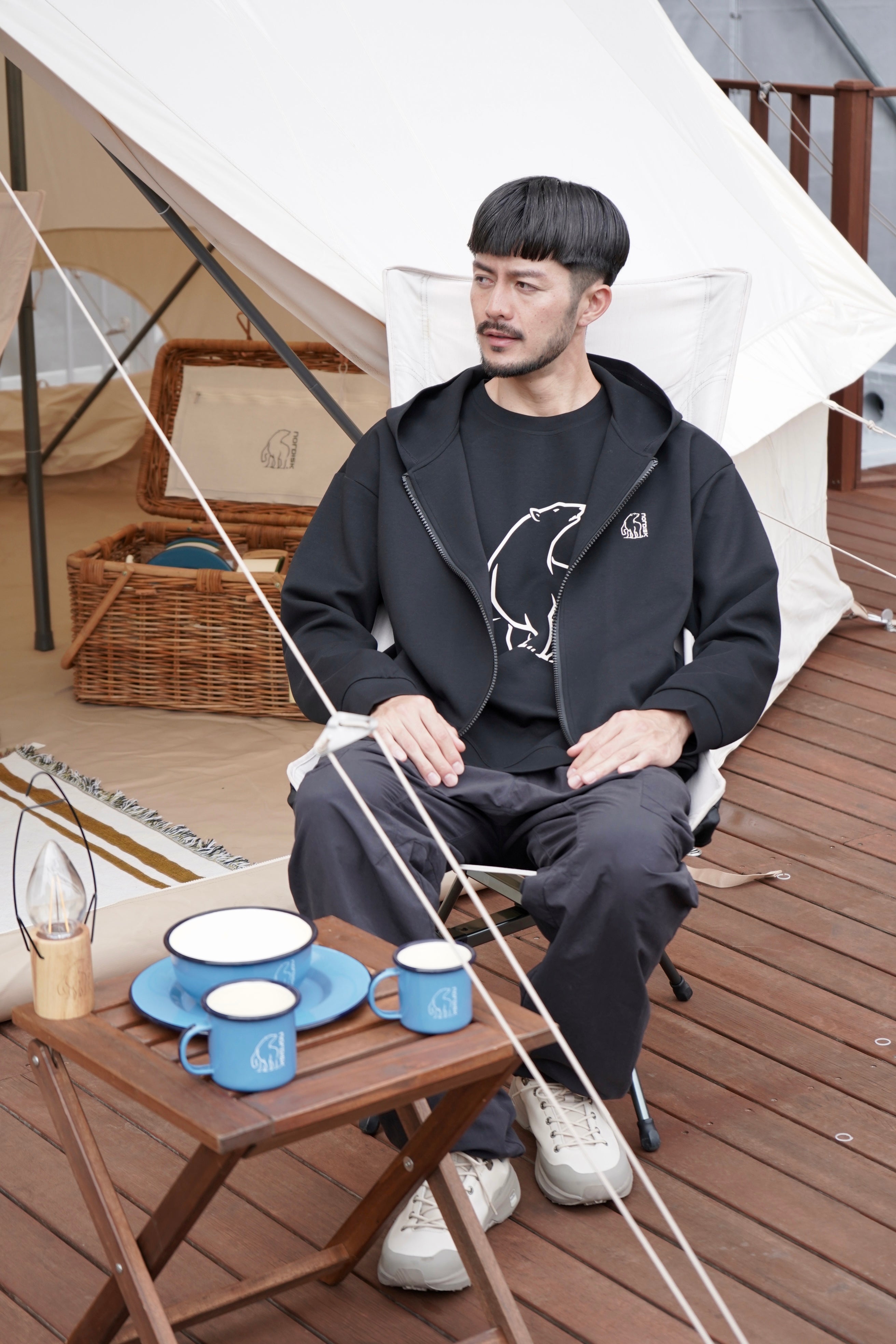 DOUBLE AIR JERSEY UNI FOODIE JACKET