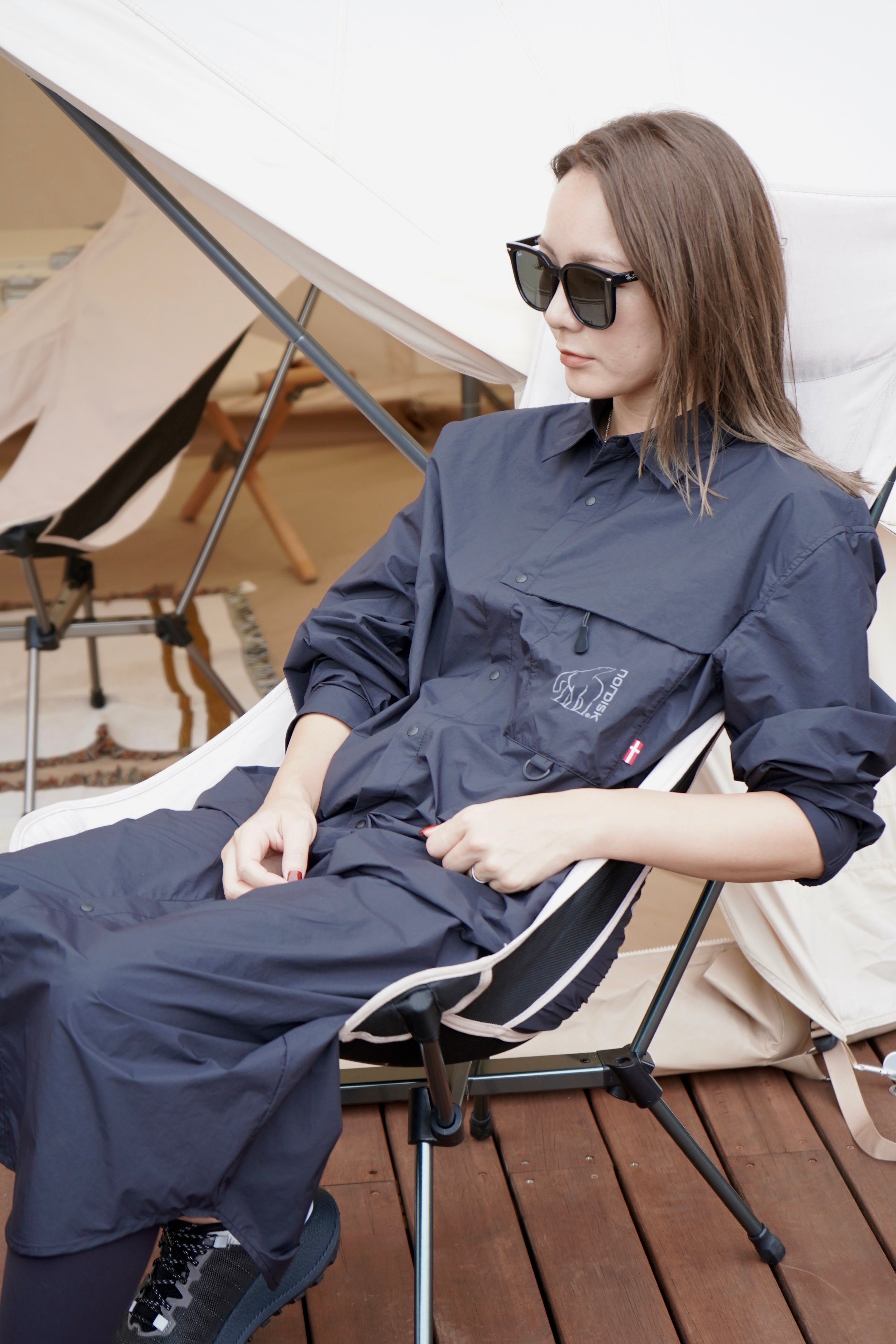 NYLON TAFFETA WOMEN'S SHIRTS DRESS