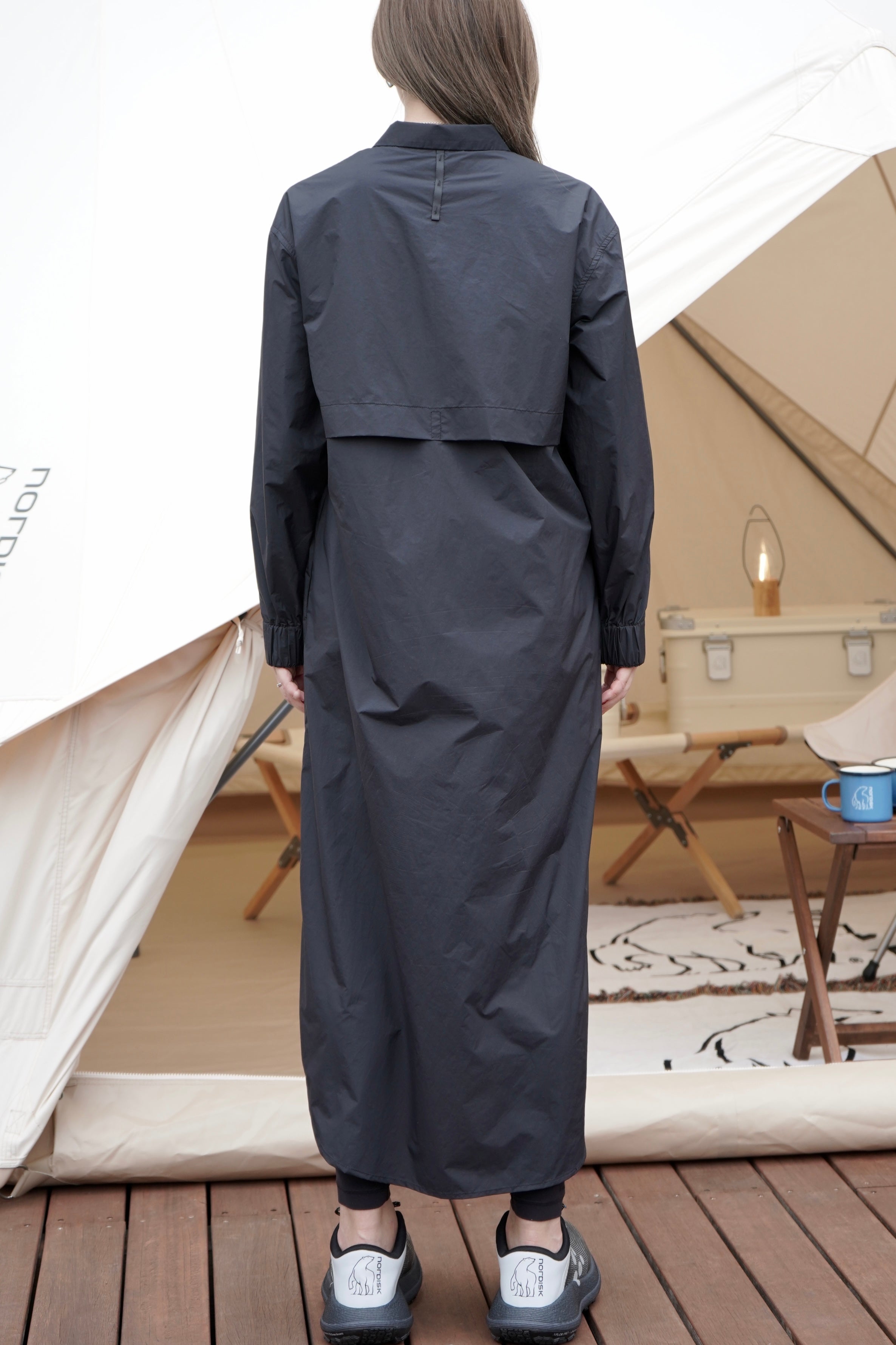 NYLON TAFFETA WOMEN'S SHIRTS DRESS