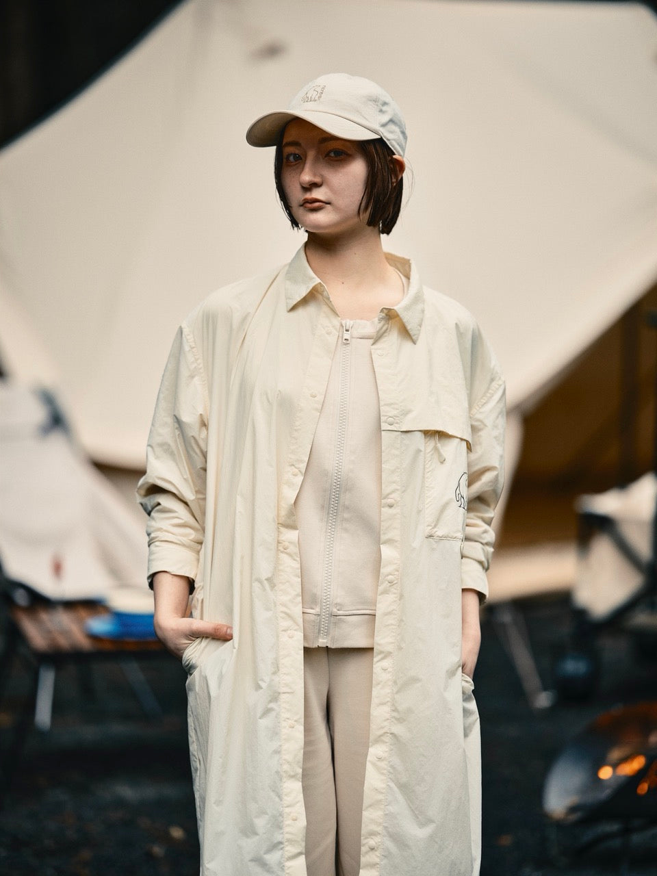 NYLON TAFFETA WOMEN'S SHIRTS DRESS