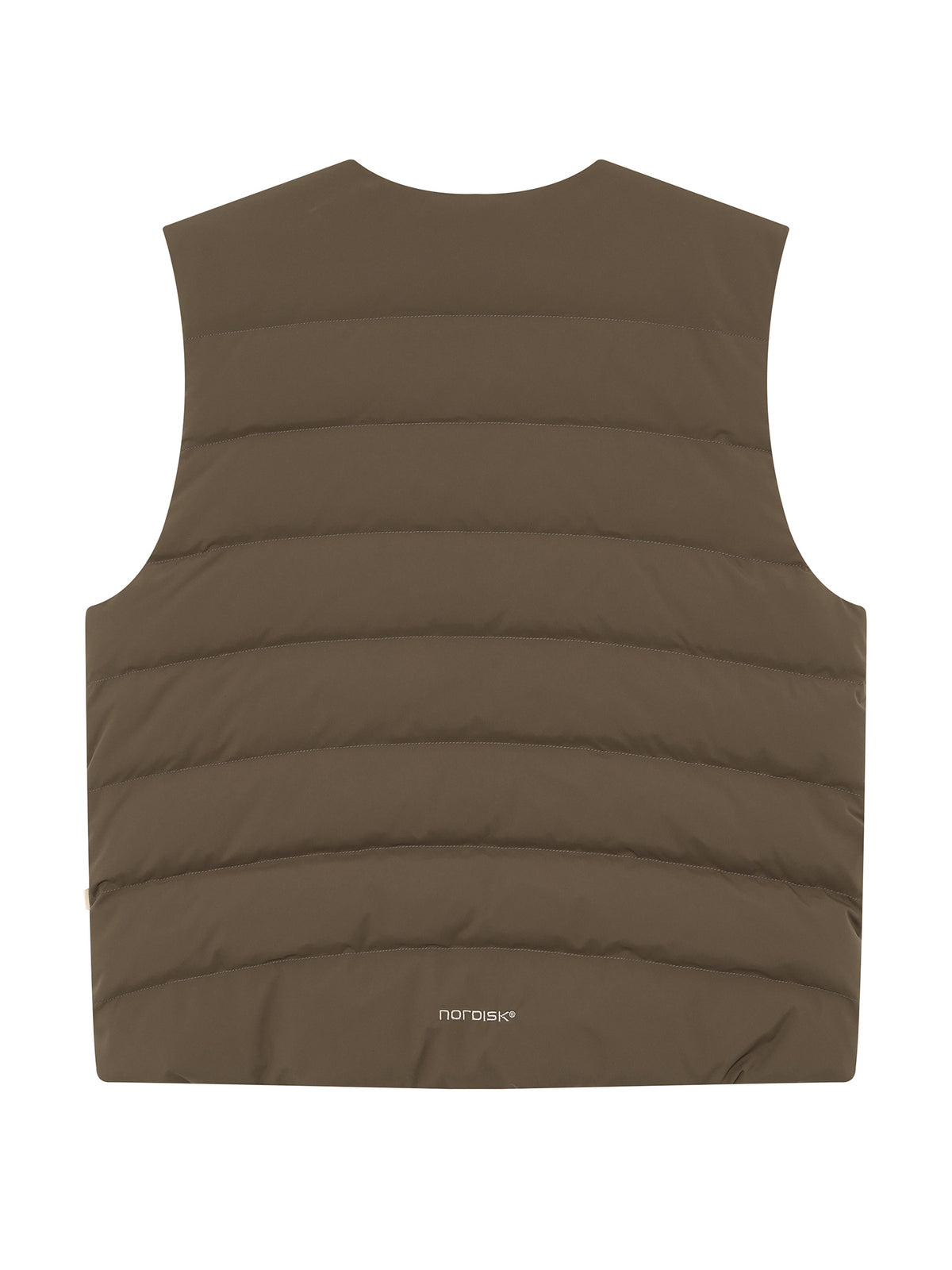 UNI ALMOND LIGHTWEIGHT CRYSTAL DOWN VEST