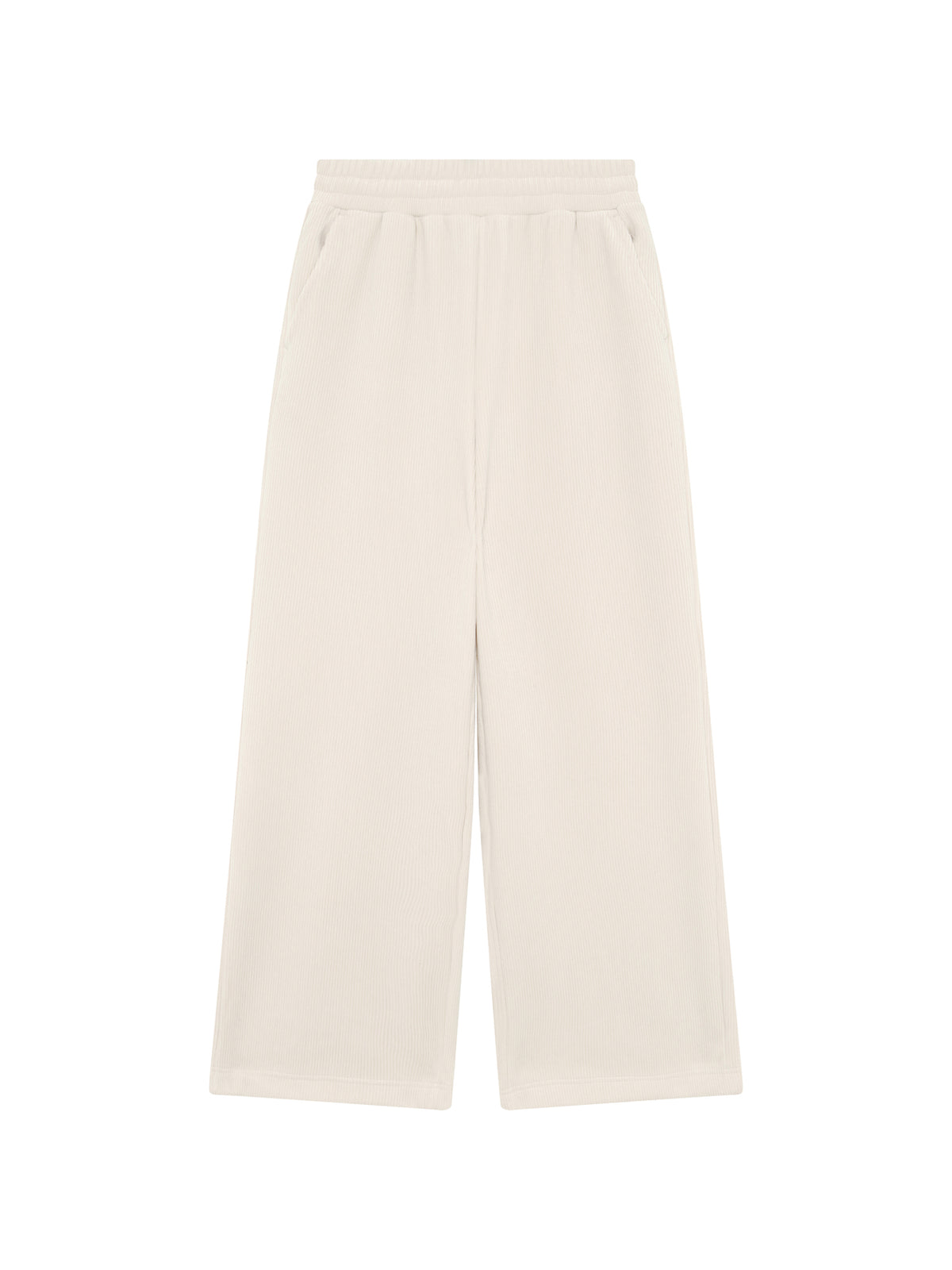 WOMEN'S JERSEY BRUSHED CORDUROY TRAINING STRAIGHT PANTS