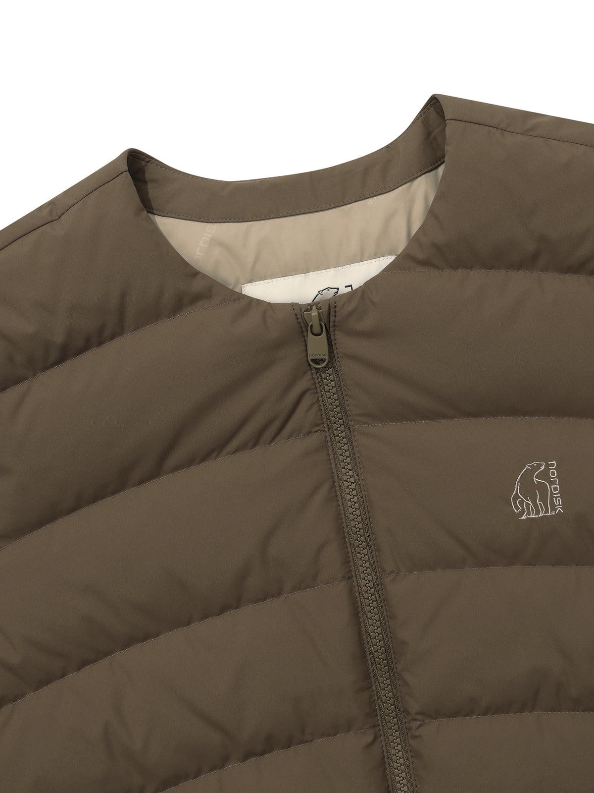 WOMEN'S ALMOND LIGHTWEIGHT CRYSTAL DOWN JACKET