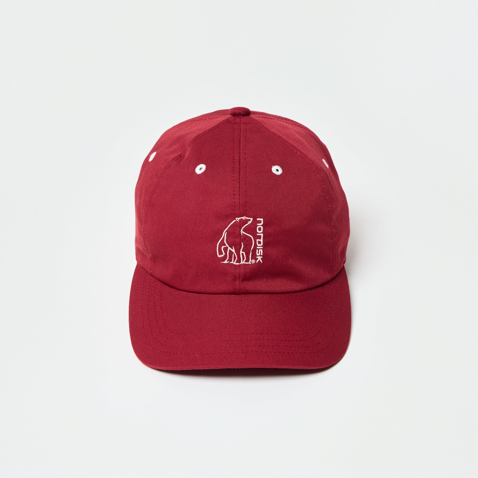 BEAR EMBROIDERY 6PANEL CAP / BLK & RED