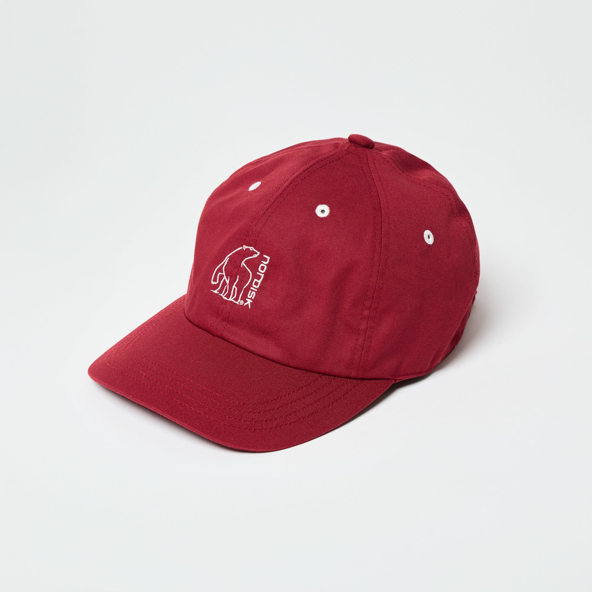 BEAR EMBROIDERY 6PANEL CAP / BLK & RED