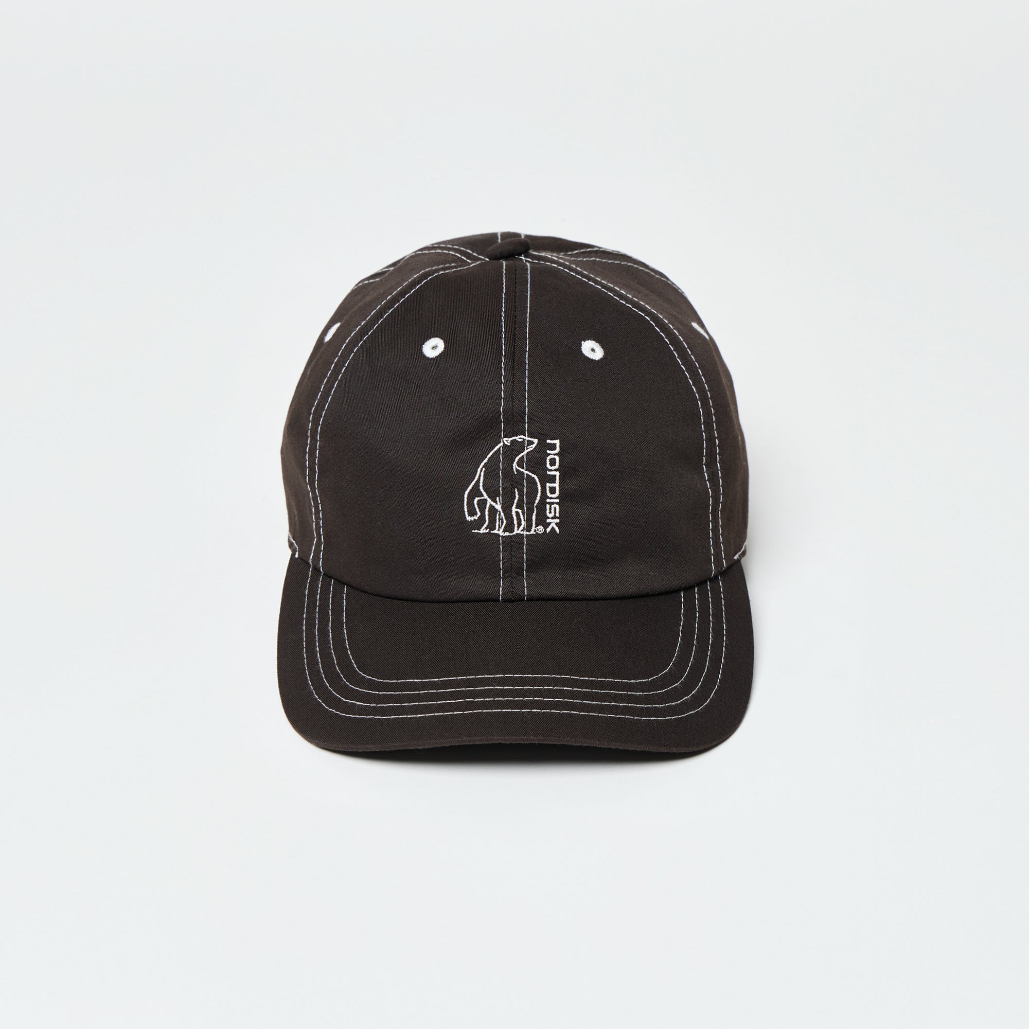 BEAR EMBROIDERY 6PANEL CAP / BLK & RED