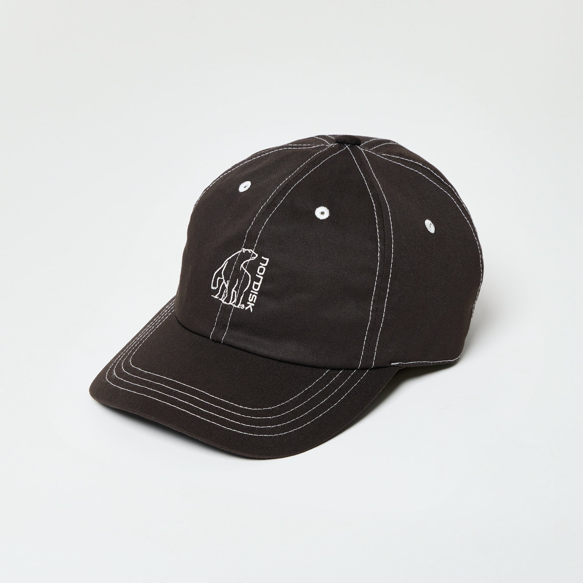 BEAR EMBROIDERY 6PANEL CAP / BLK & RED