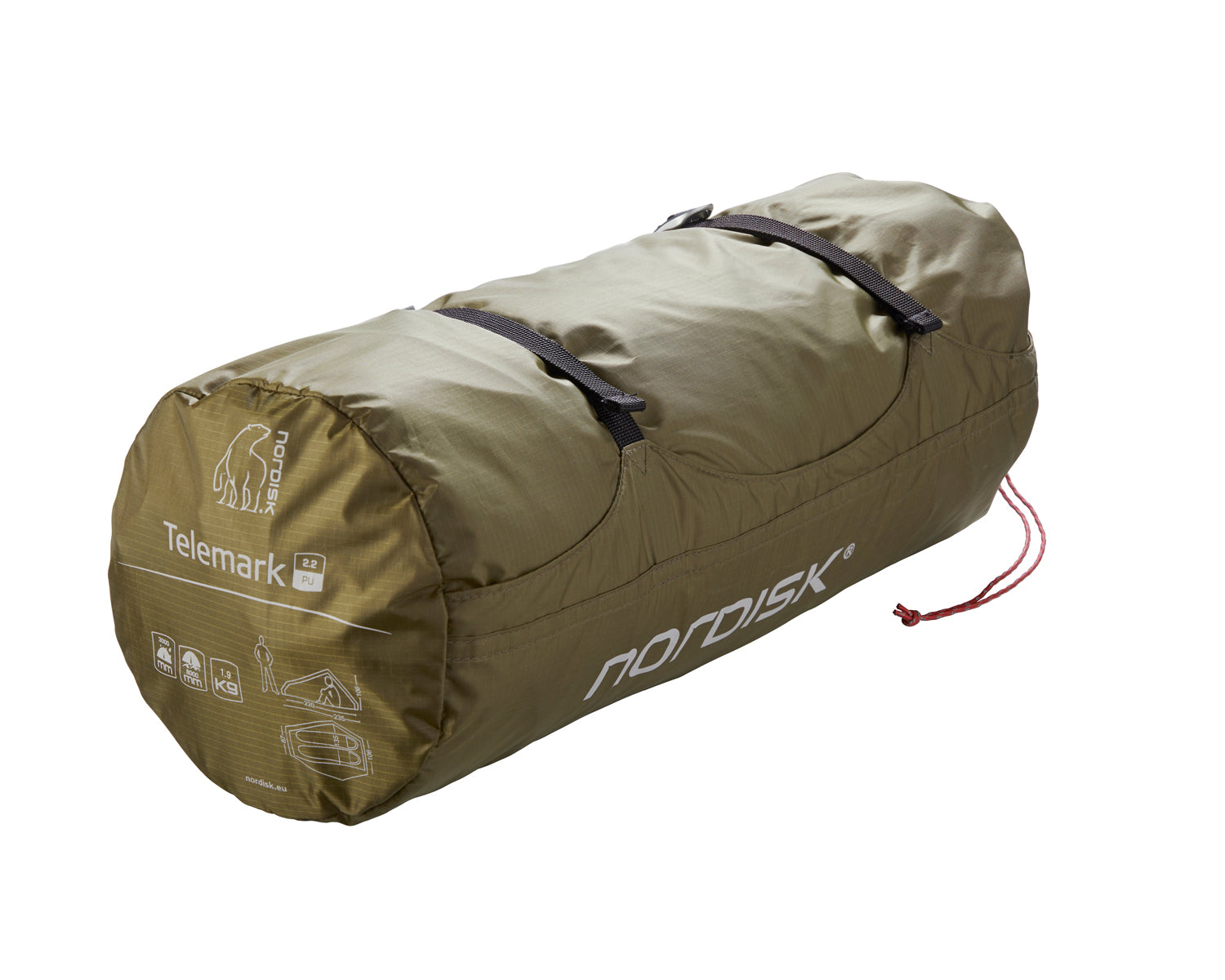 Telemark 2.2 PU tent - 2 person - Dark Olive【2023年までのモデル】