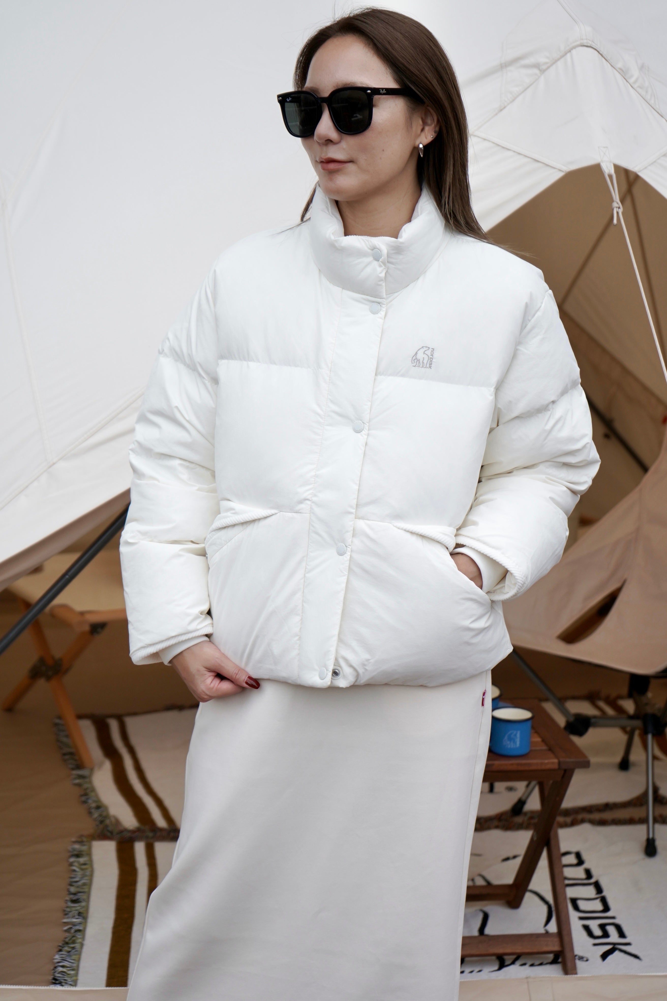 CRYSTAL DOWN WOMEN'S PUFFER JUMPER