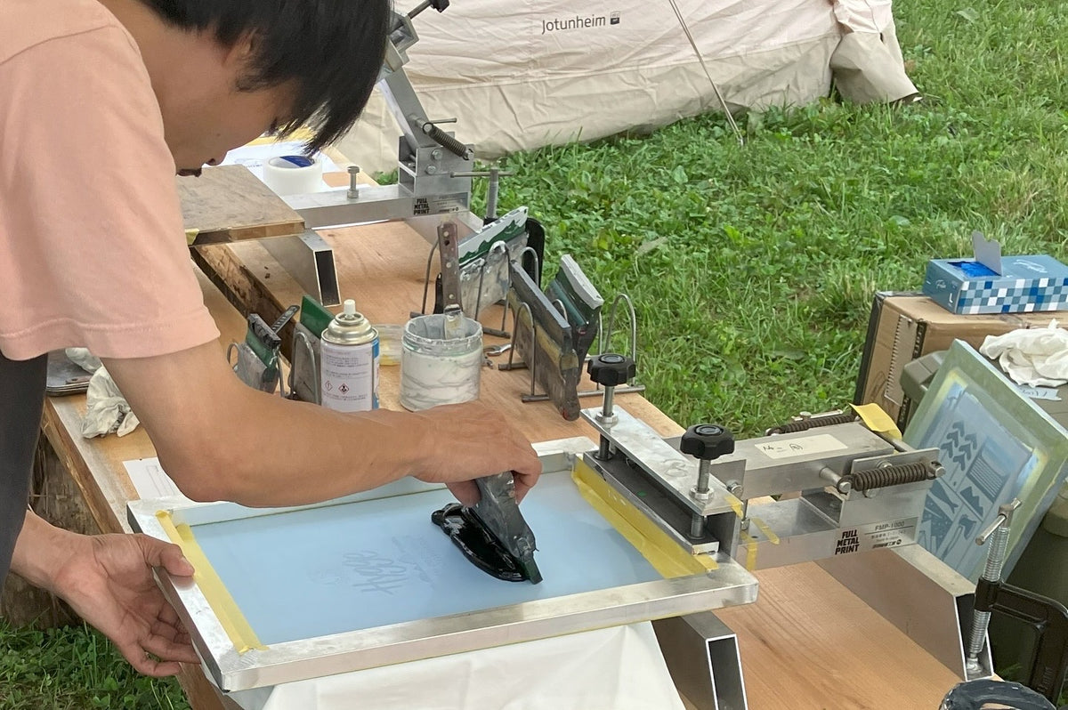 【HWNVOL.8 WORKSHOP】silk screen print