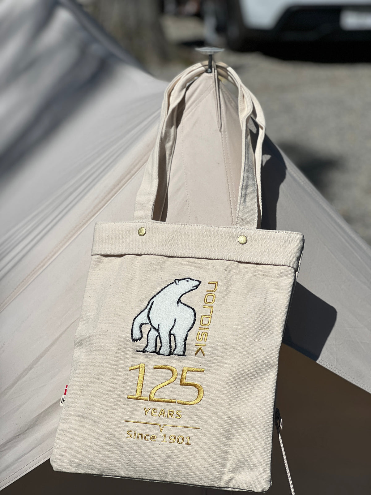 125Y Foldable Tote Bag, Natural