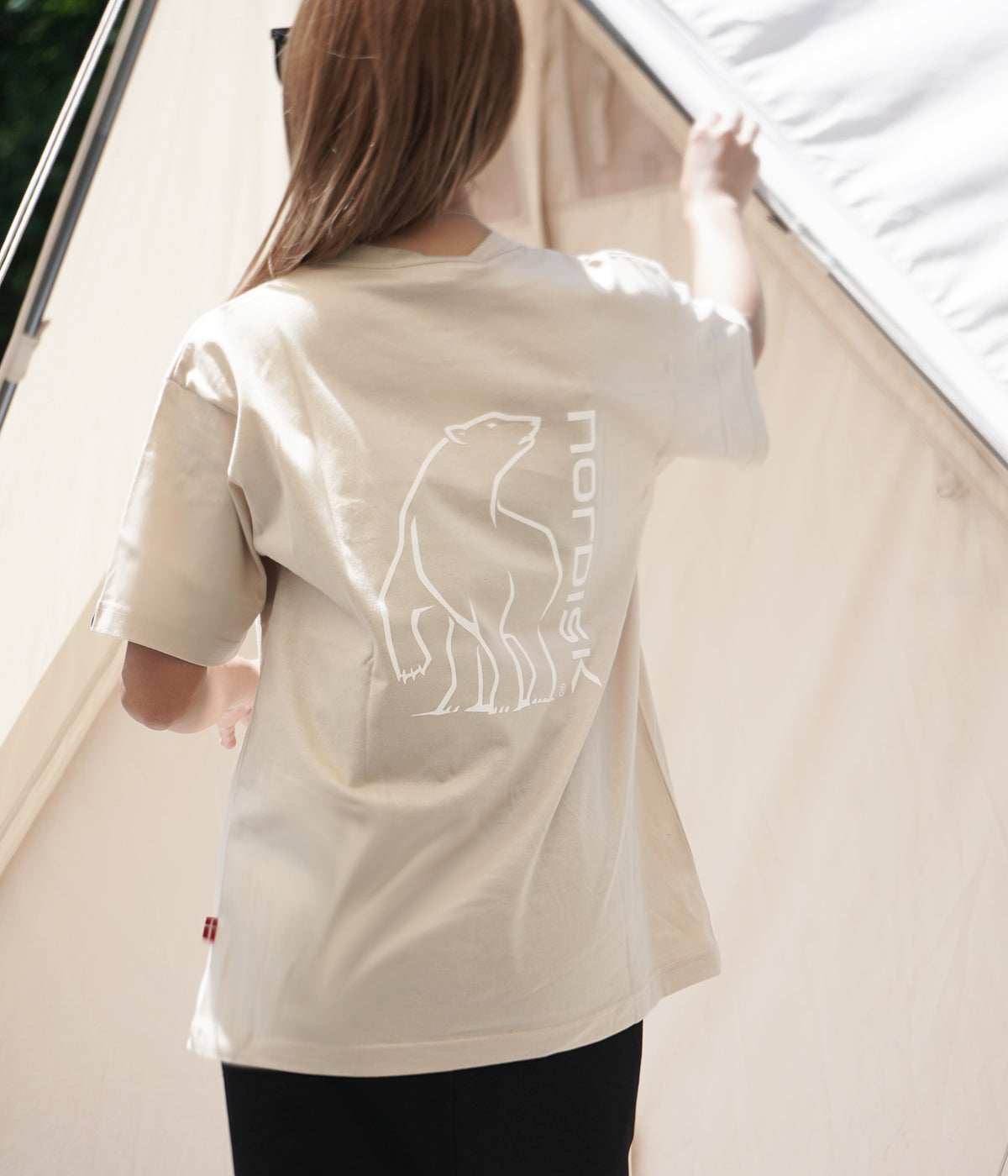 EMBROIDERY & BACK PRINT TEE UNISEX