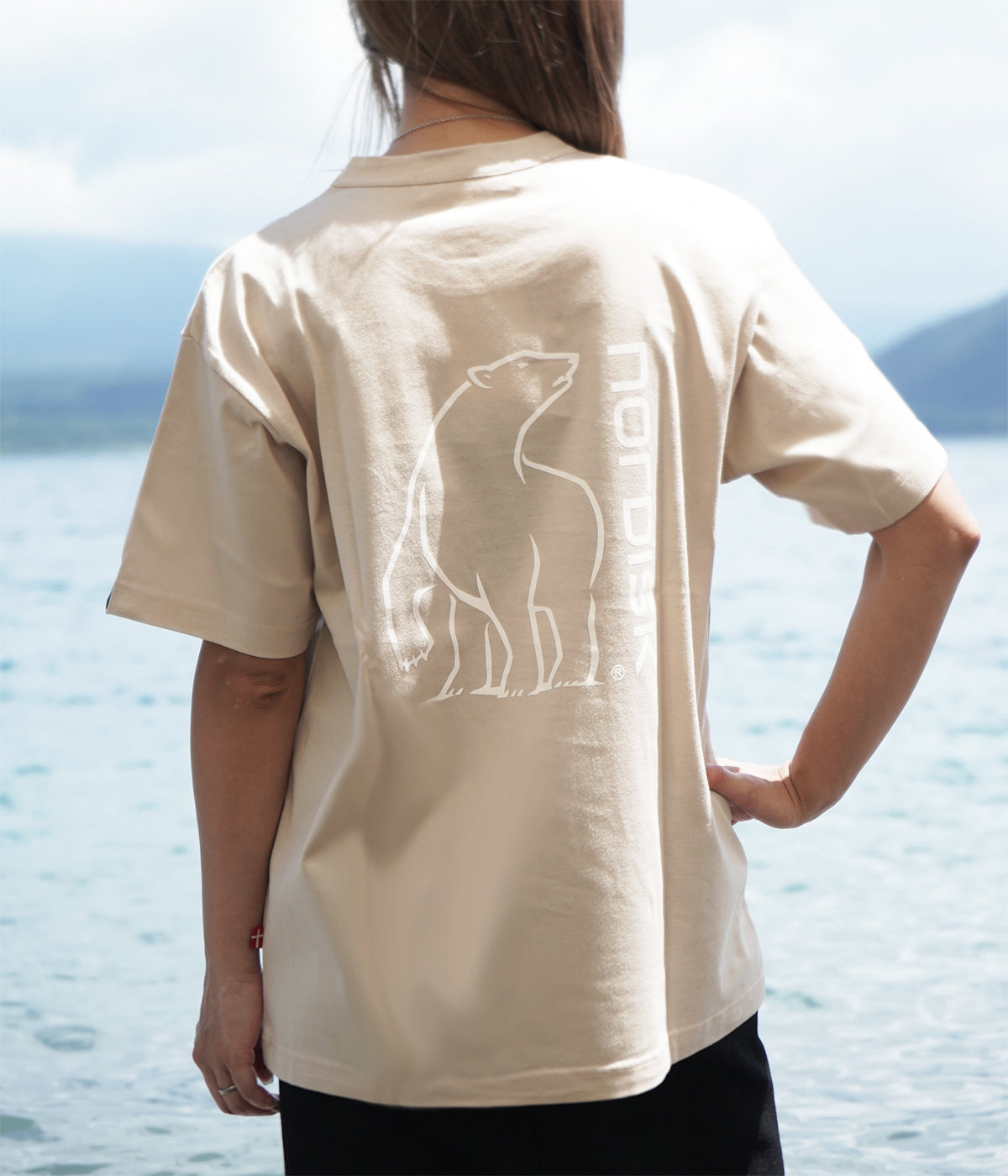 EMBROIDERY & BACK PRINT TEE UNISEX