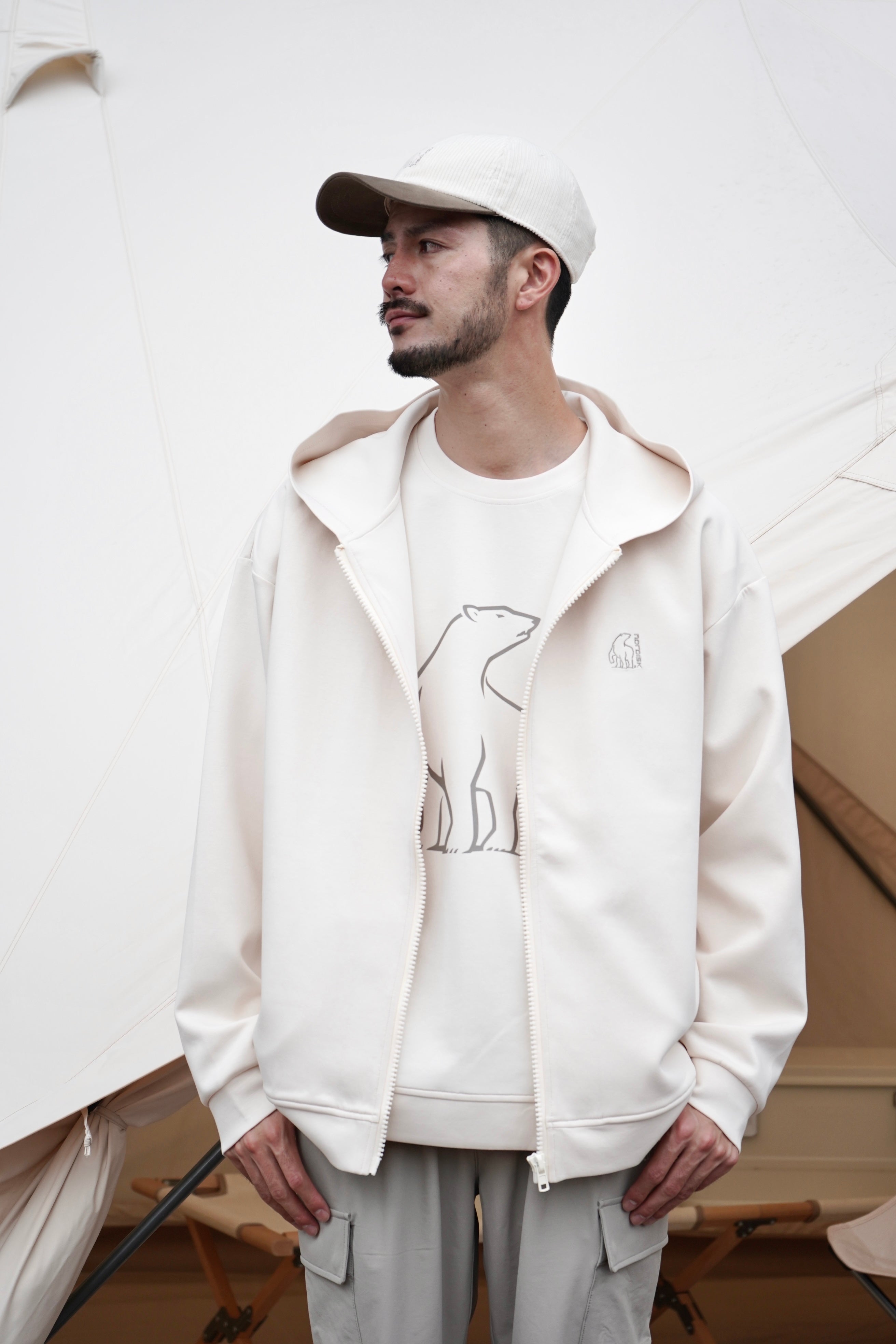 DOUBLE AIR JERSEY UNI FOODIE JACKET