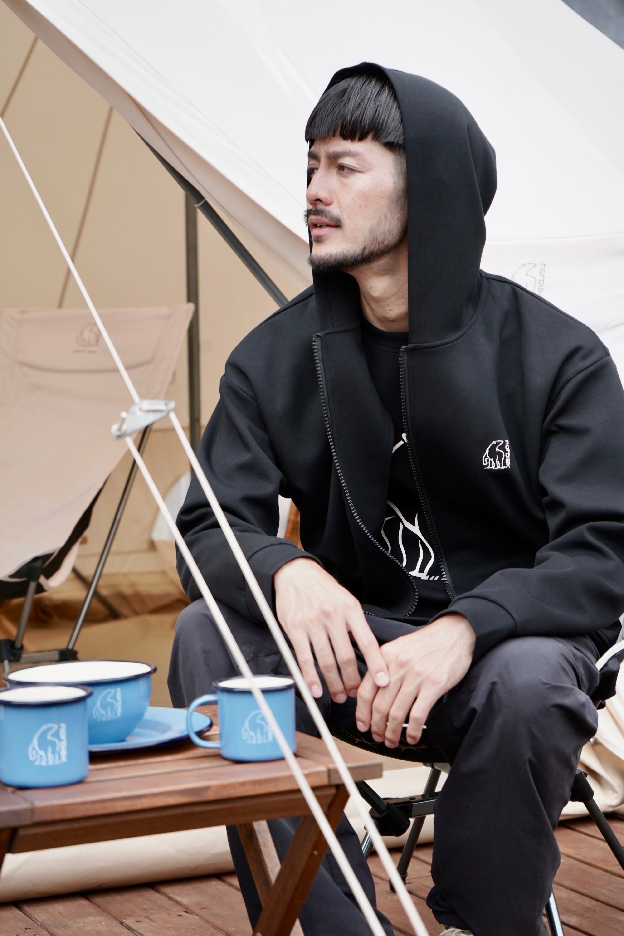 DOUBLE AIR JERSEY UNI FOODIE JACKET
