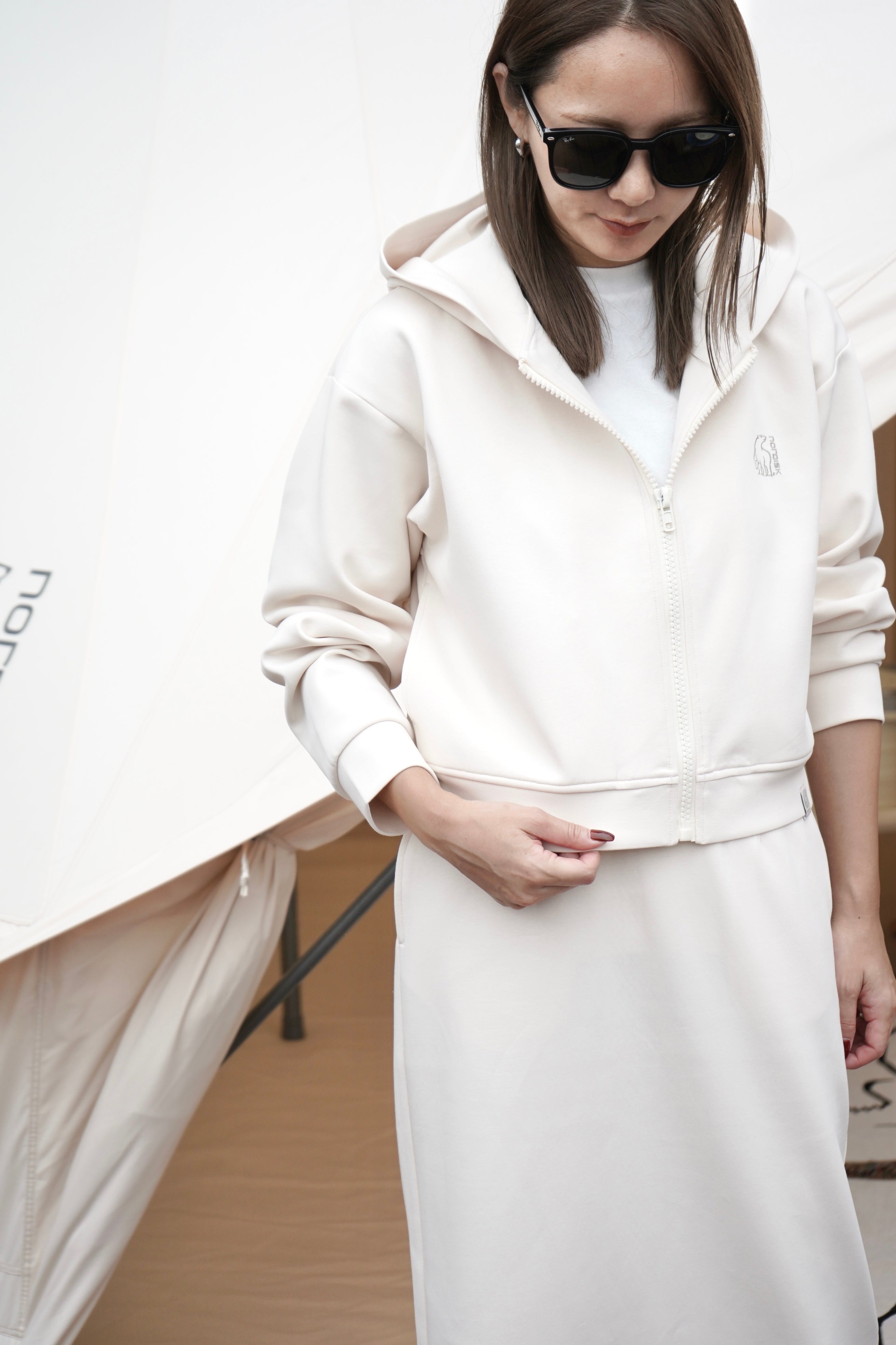 DOUBLE AIR JERSEY WOMEN'S FOODIE JACKET