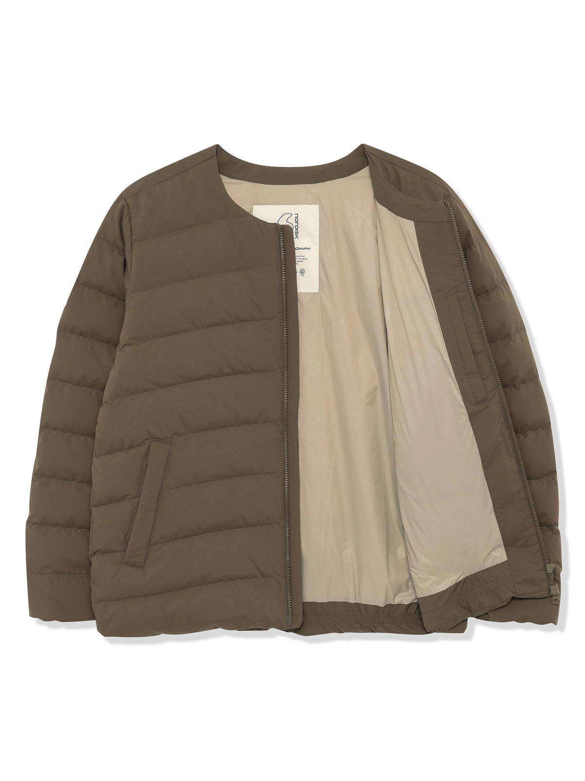 MEN'S ALMOND LIGHTWEIGHT CRYSTAL DOWN JACKET