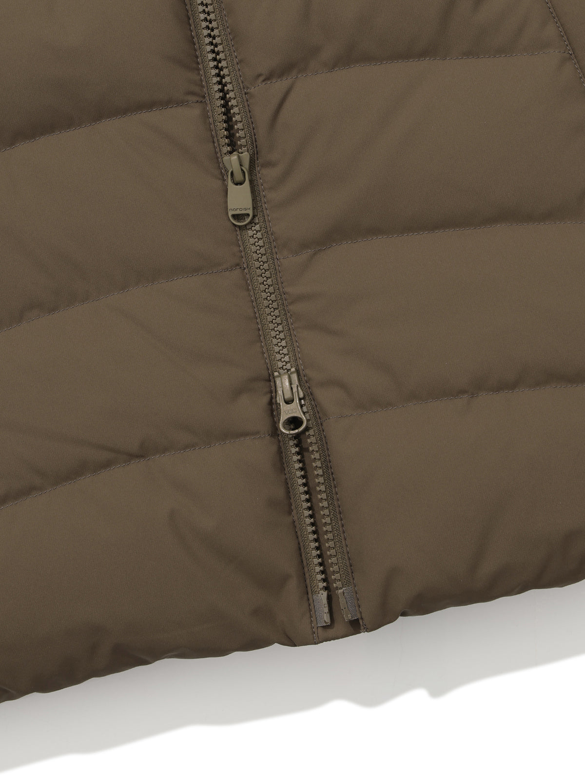 UNI ALMOND LIGHTWEIGHT CRYSTAL DOWN VEST