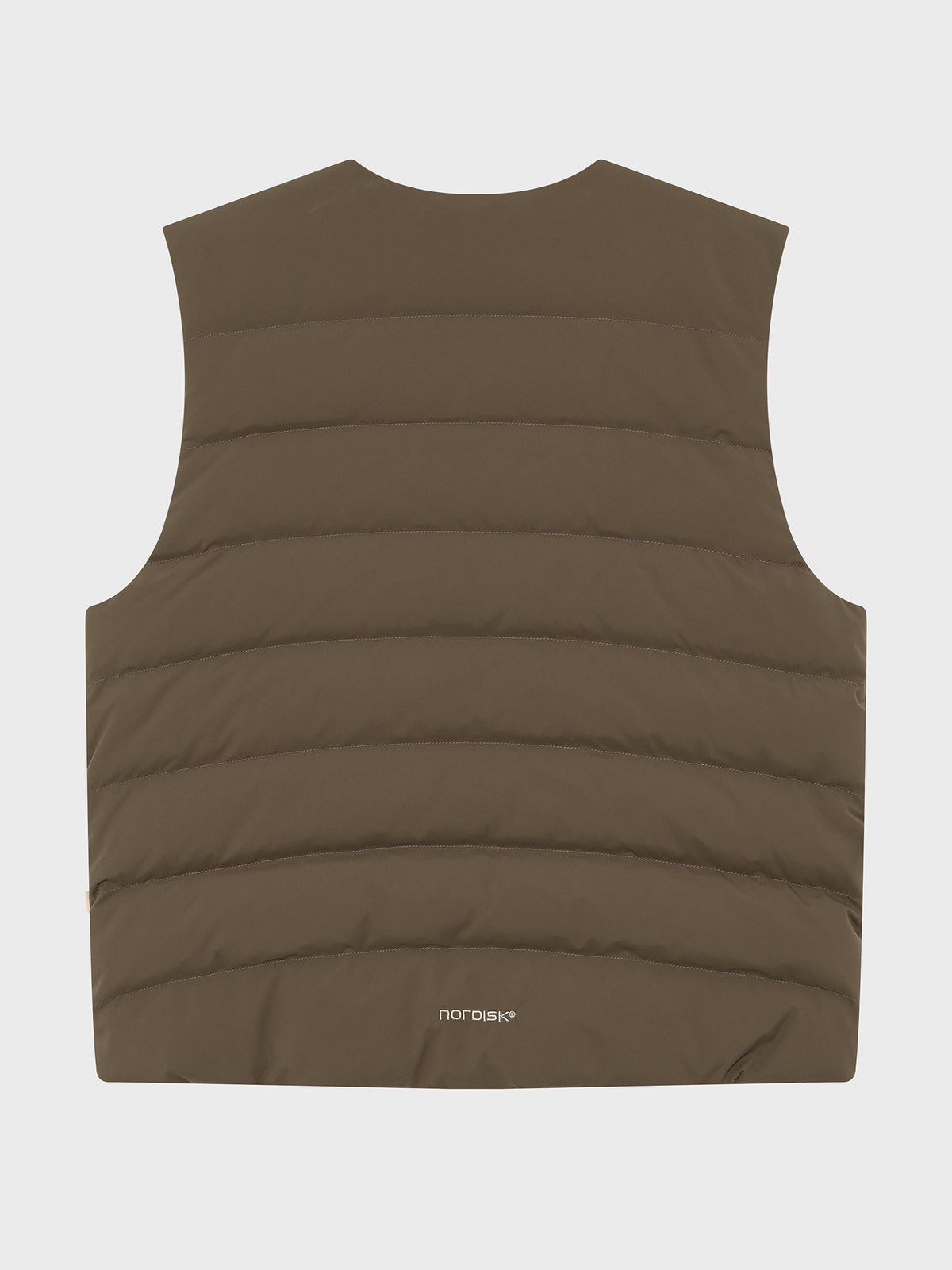 UNI ALMOND LIGHTWEIGHT CRYSTAL DOWN VEST