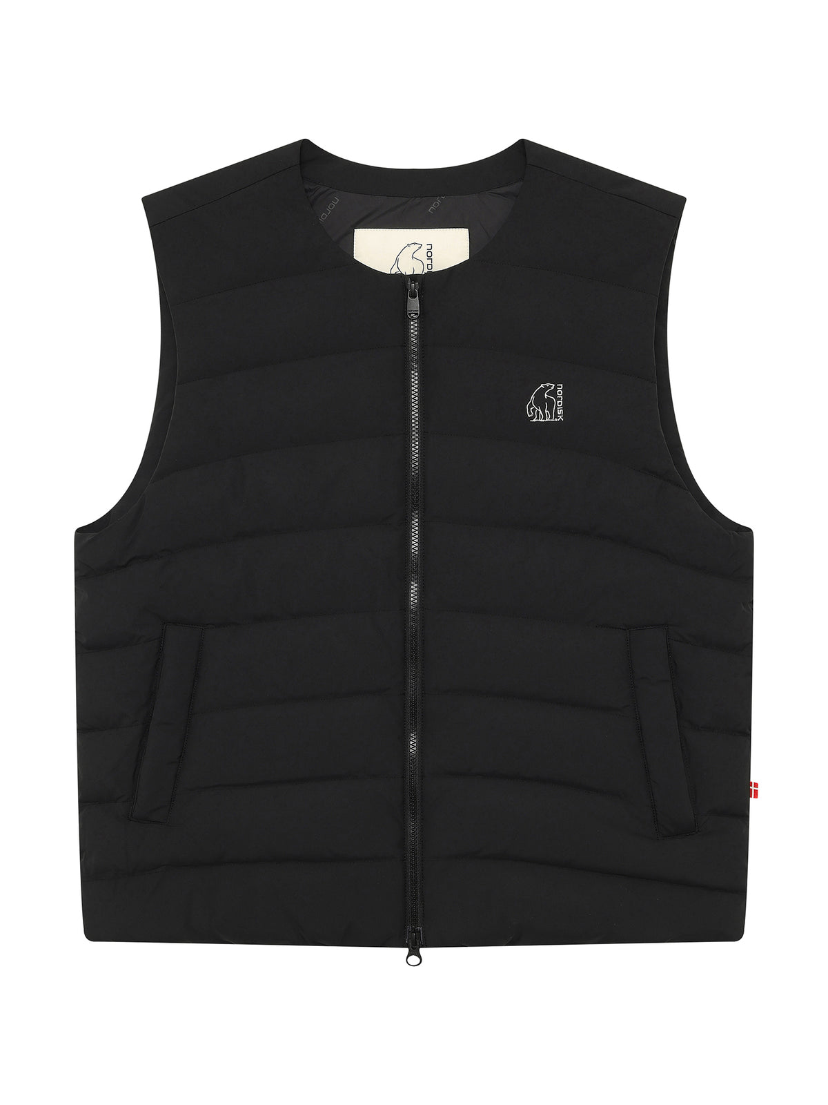 UNI ALMOND LIGHTWEIGHT CRYSTAL DOWN VEST