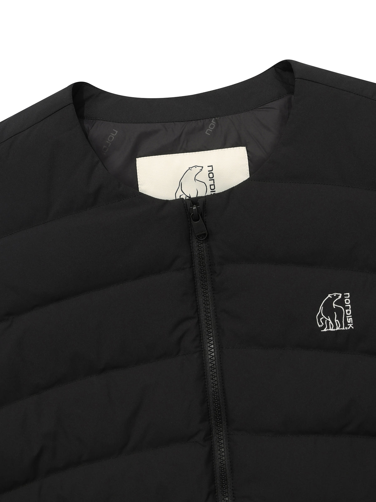UNI ALMOND LIGHTWEIGHT CRYSTAL DOWN VEST