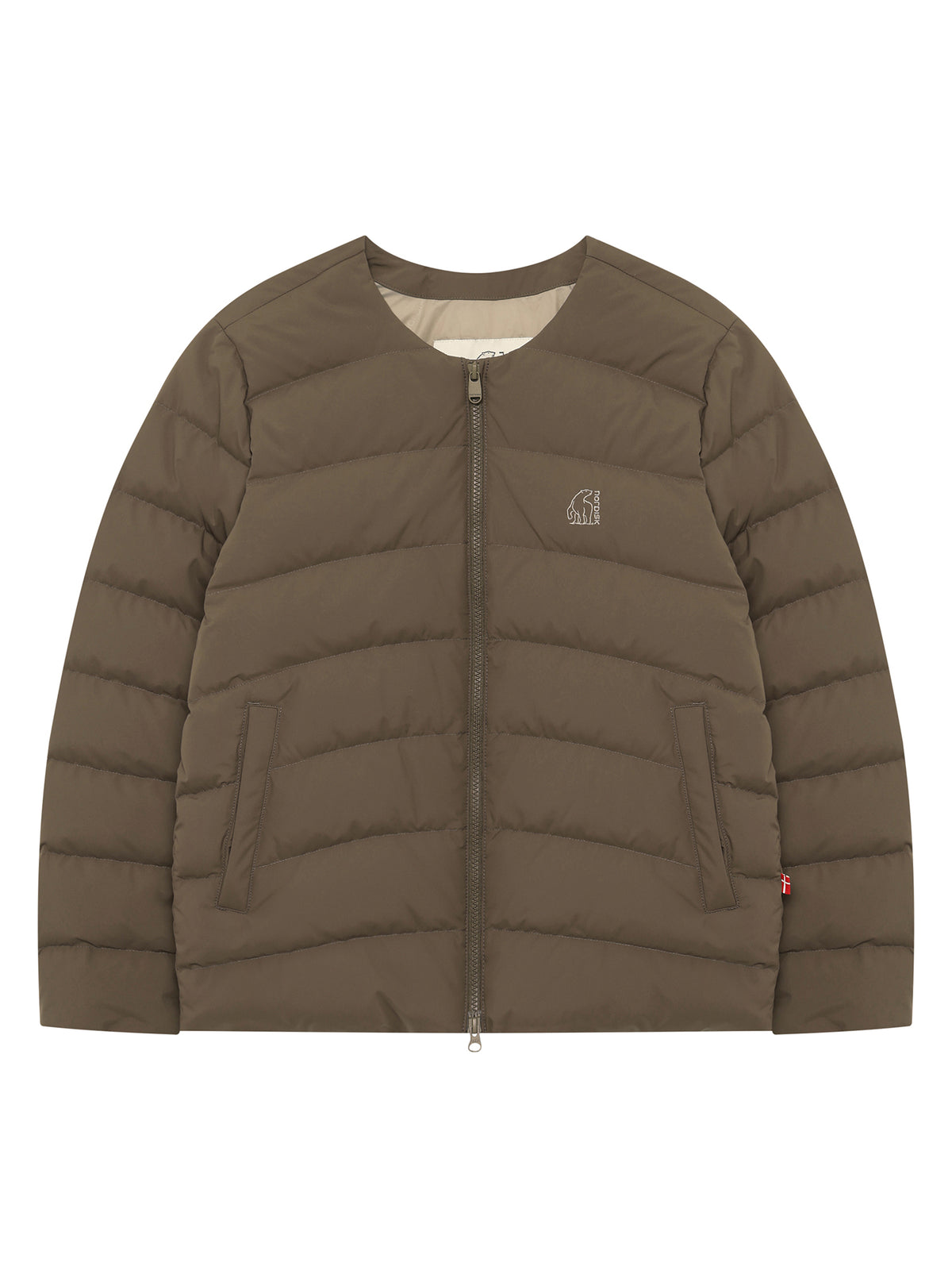 WOMEN'S ALMOND LIGHTWEIGHT CRYSTAL DOWN JACKET