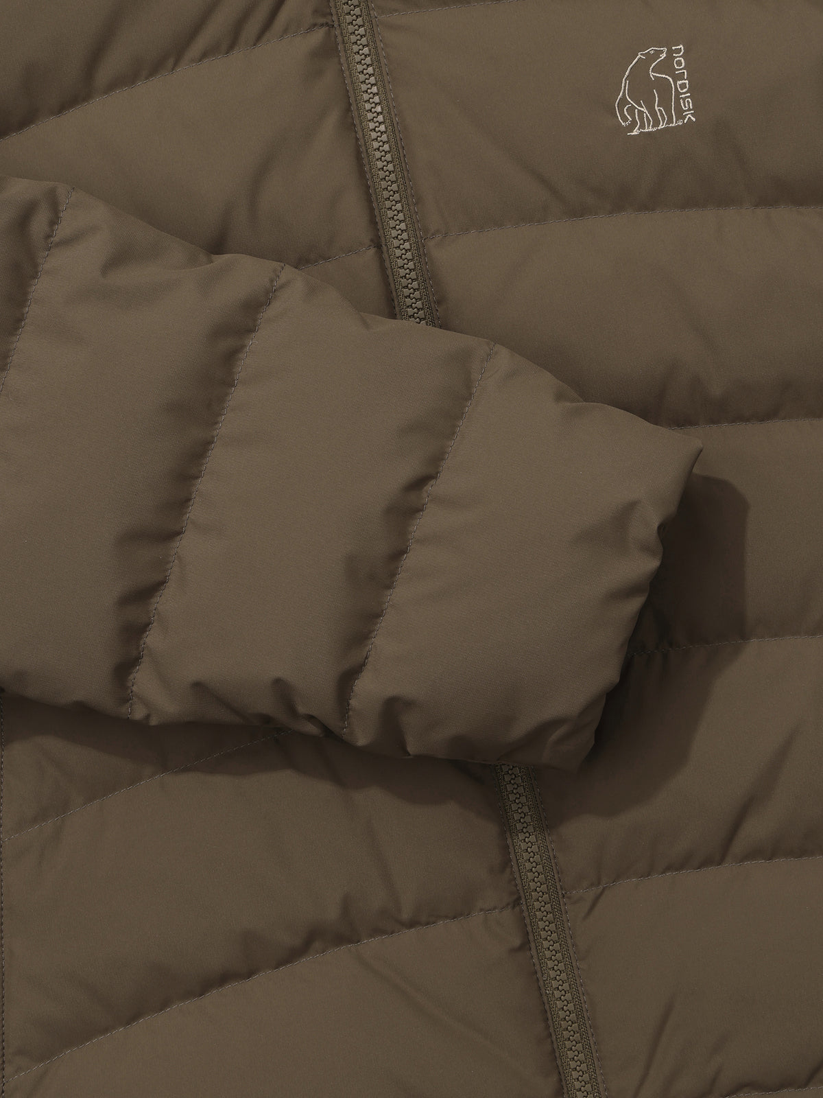 WOMEN'S ALMOND LIGHTWEIGHT CRYSTAL DOWN JACKET