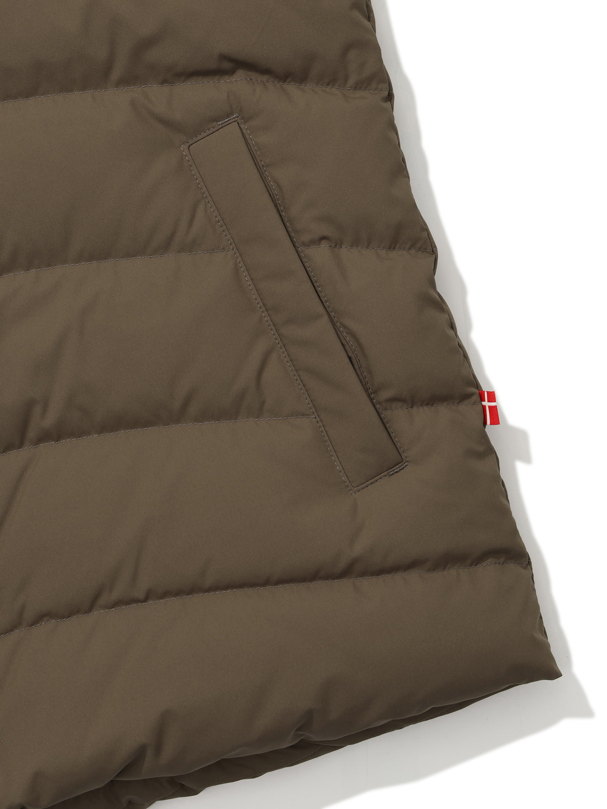WOMEN'S ALMOND LIGHTWEIGHT CRYSTAL DOWN JACKET