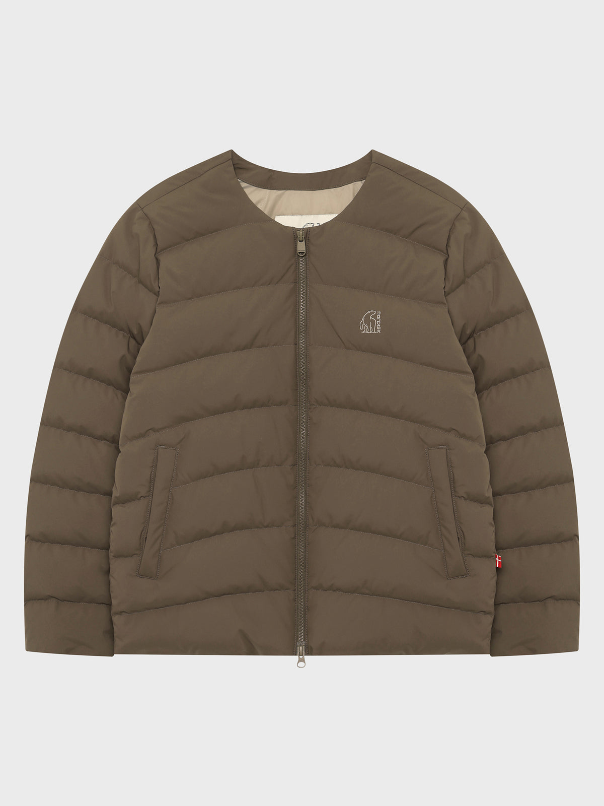 WOMEN'S ALMOND LIGHTWEIGHT CRYSTAL DOWN JACKET