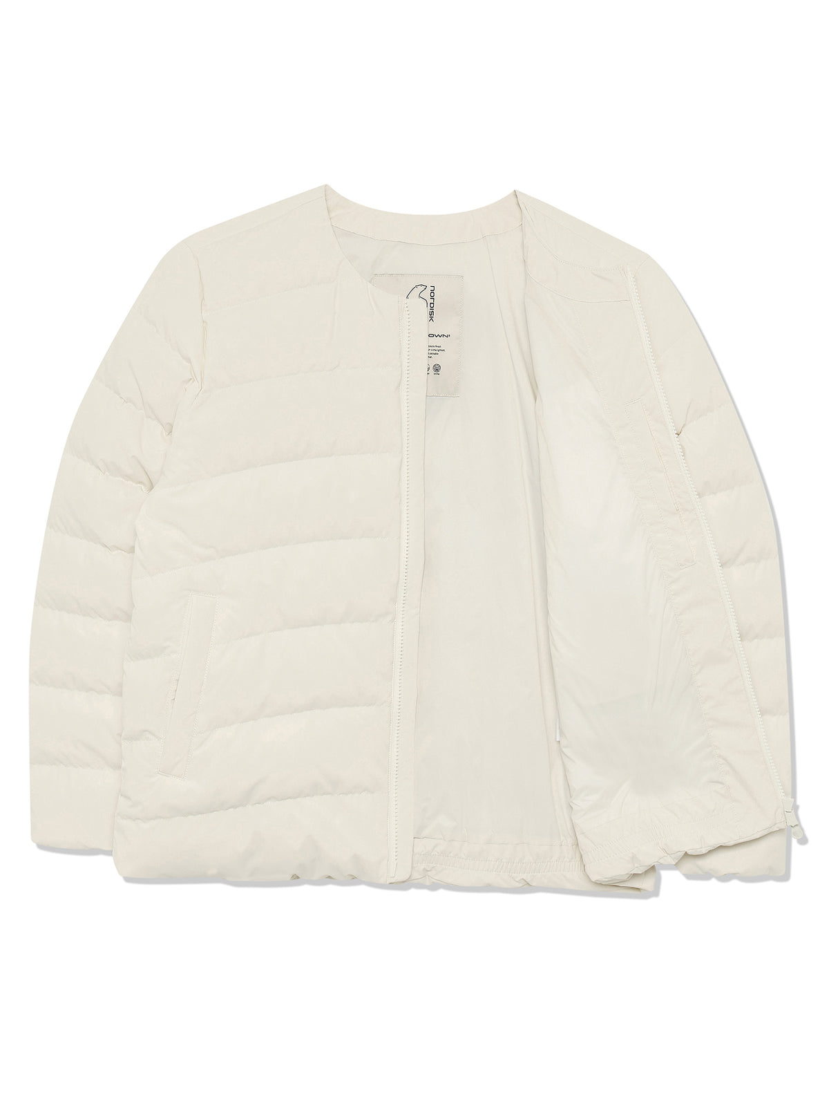 WOMEN'S ALMOND LIGHTWEIGHT CRYSTAL DOWN JACKET