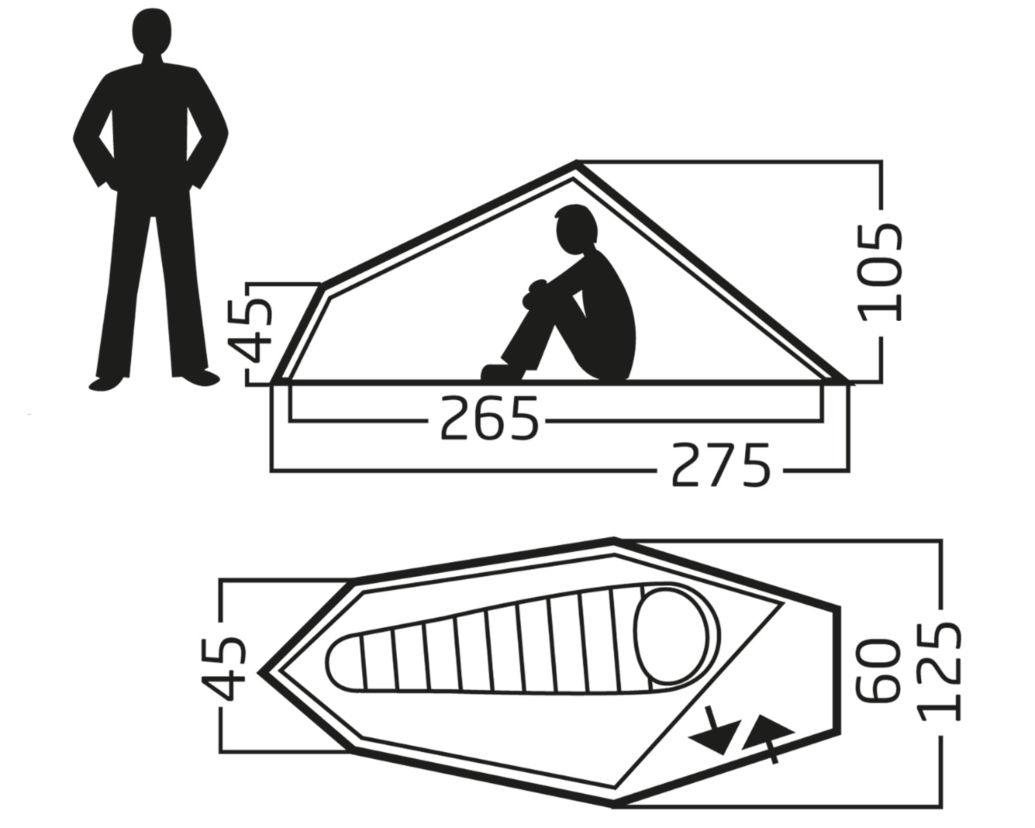 Svalbard 1 PU tent - 1 person - Dark Olive【旧モデル】