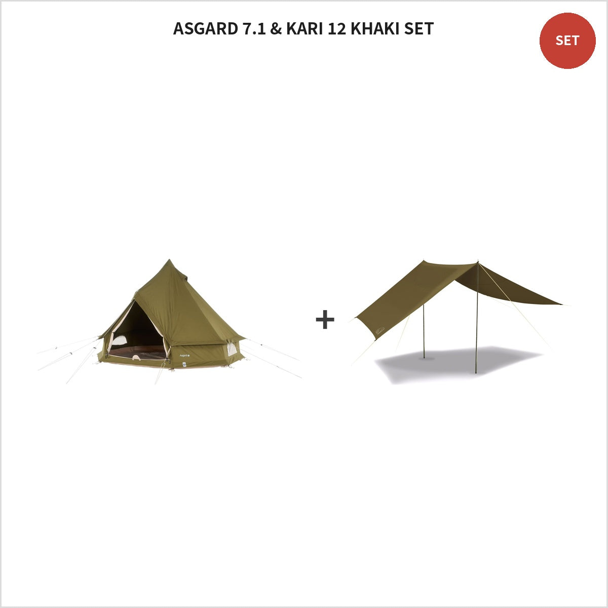 ASGARD 7.1 & KARI 12 KHAKI SET