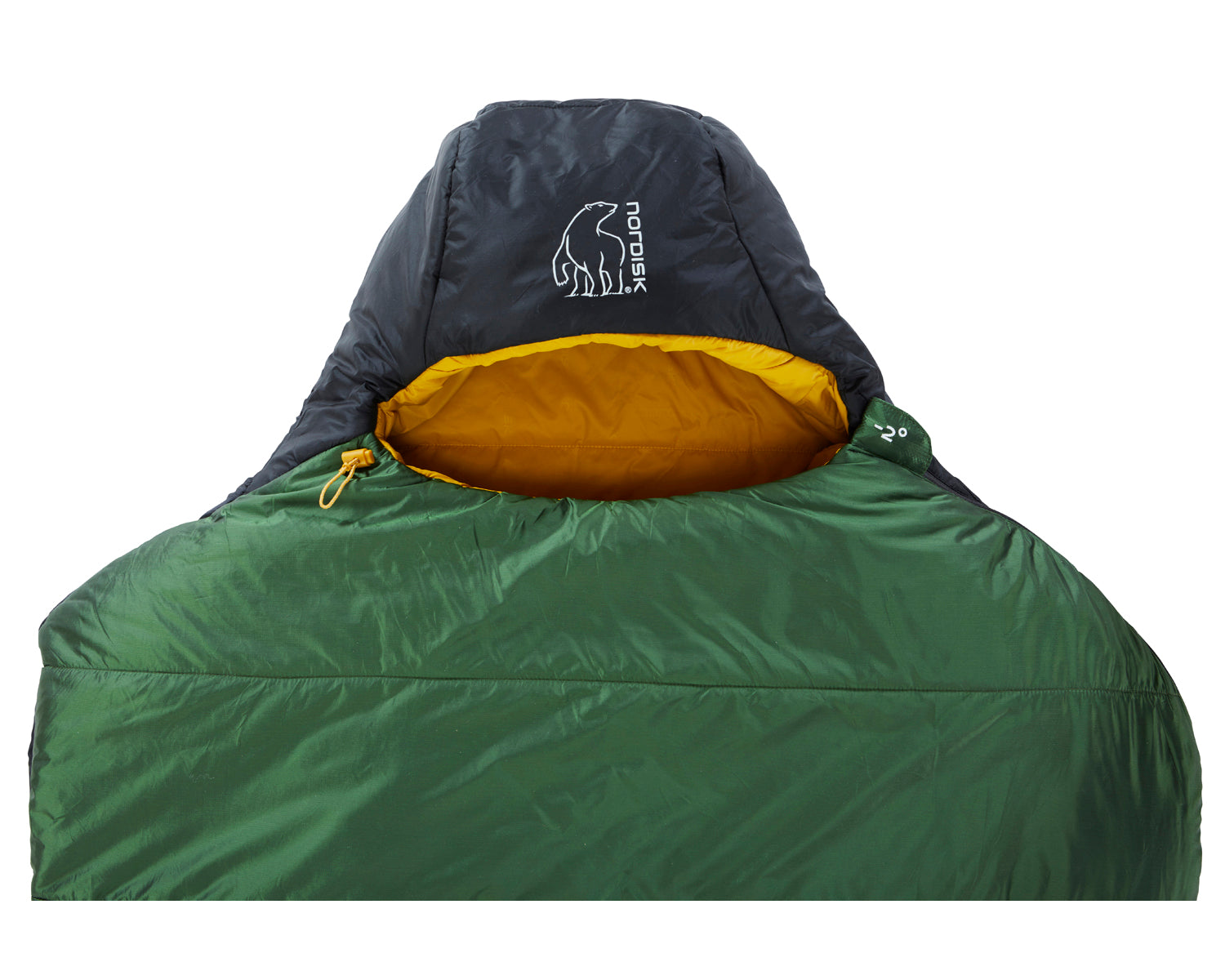 Gormsson -2° Curve sleeping bag - Artichoke Green/Mustard Yellow/Black