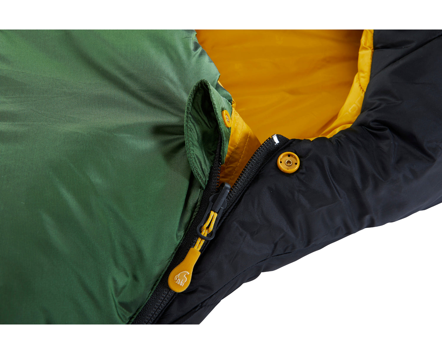 Gormsson -2° Curve sleeping bag - Artichoke Green/Mustard Yellow/Black