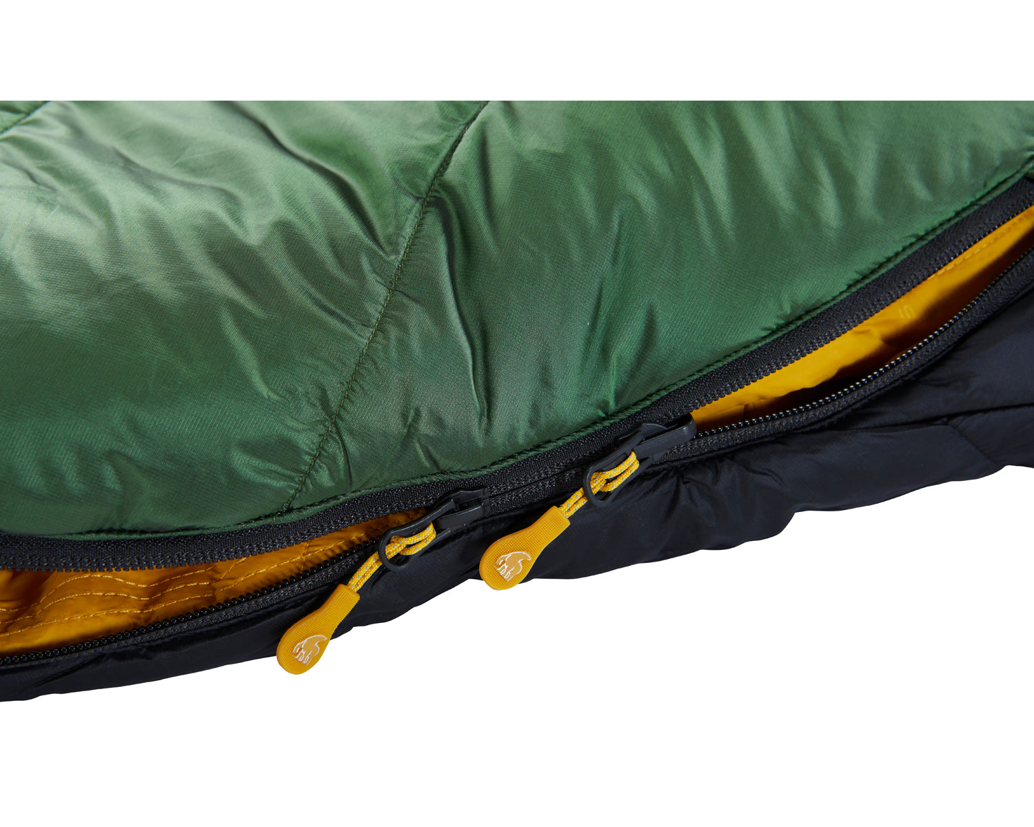 Gormsson -2° Curve sleeping bag - Artichoke Green/Mustard Yellow/Black