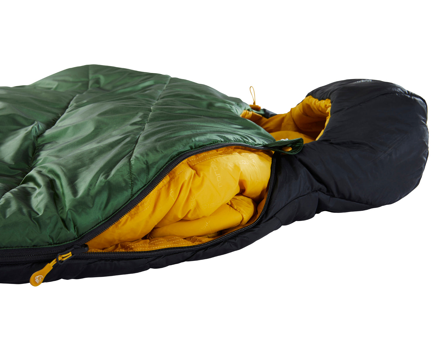 Gormsson -2° Curve sleeping bag - Artichoke Green/Mustard Yellow/Black