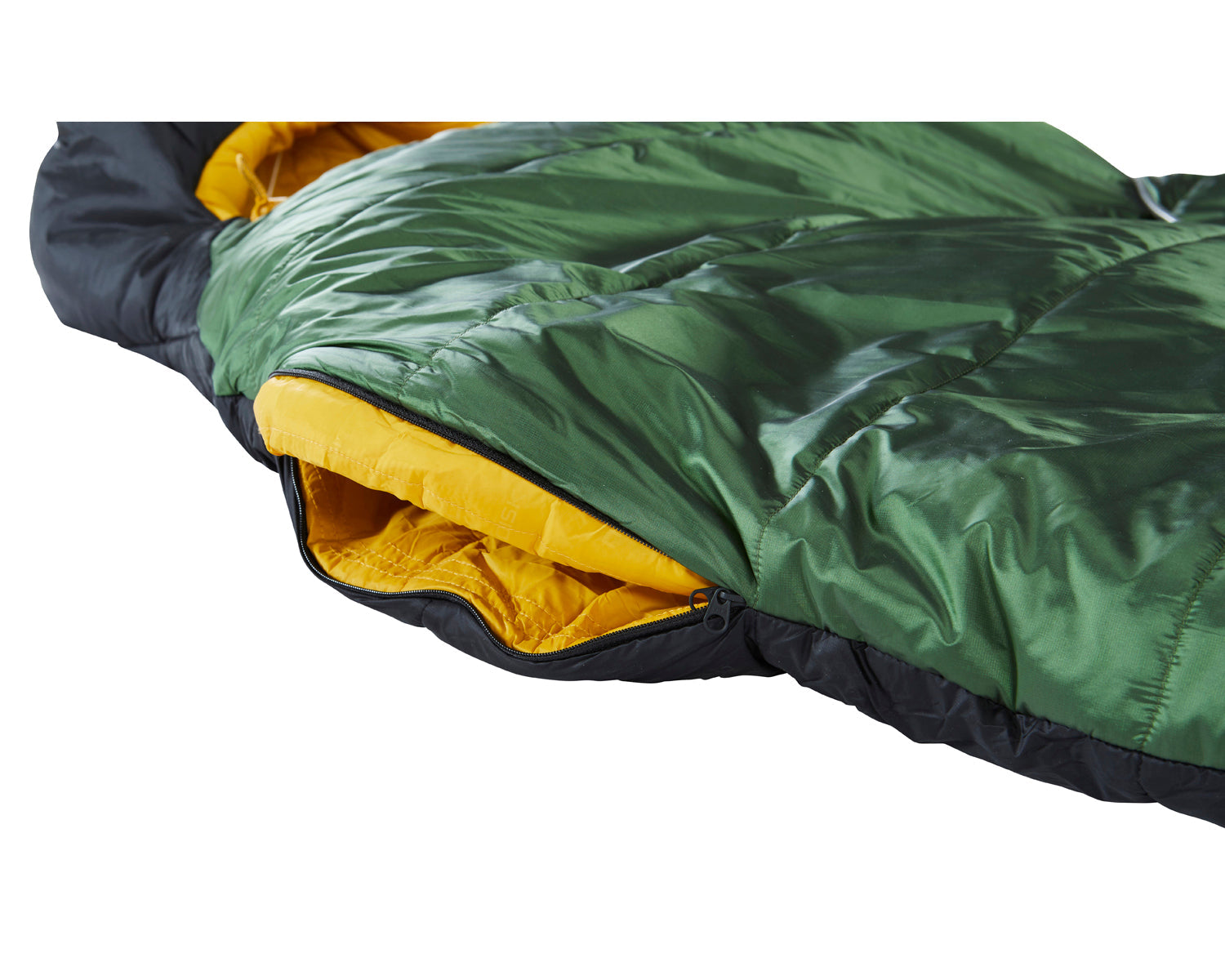 Gormsson -2° Curve sleeping bag - Artichoke Green/Mustard Yellow/Black