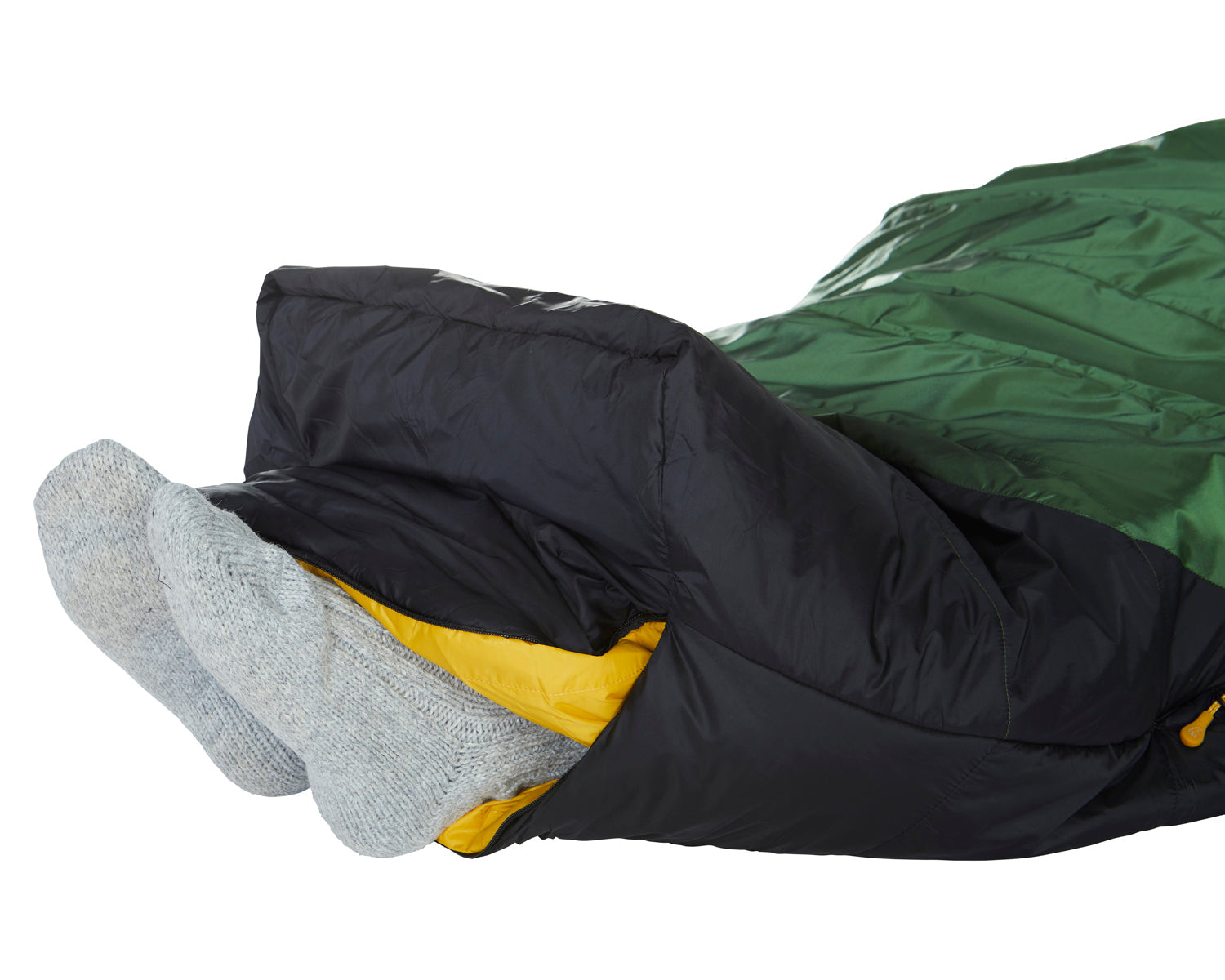 Gormsson -2° Curve sleeping bag - Artichoke Green/Mustard Yellow/Black