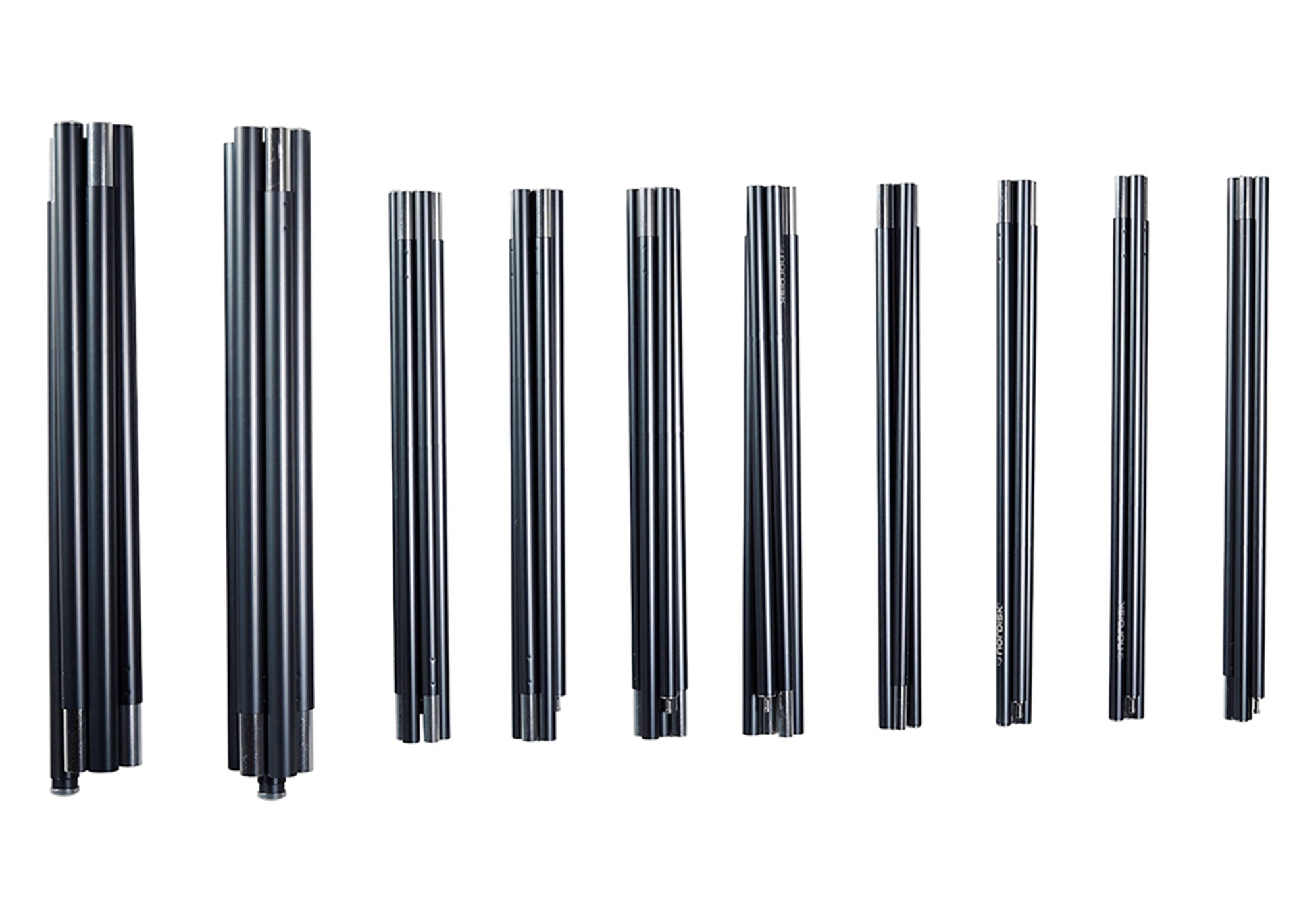 Midgard 9.2 alu pole set - ONESIZE - Aluminium