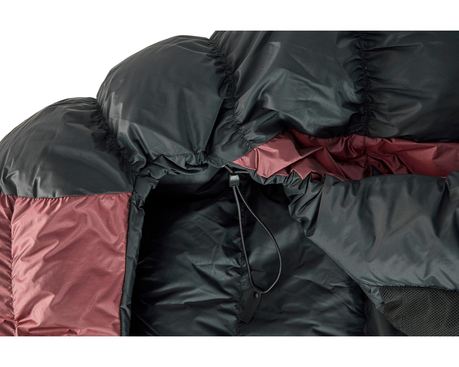 Voyage 500 sleeping bag (RIGHT ZIP) - Ribbon red / Black