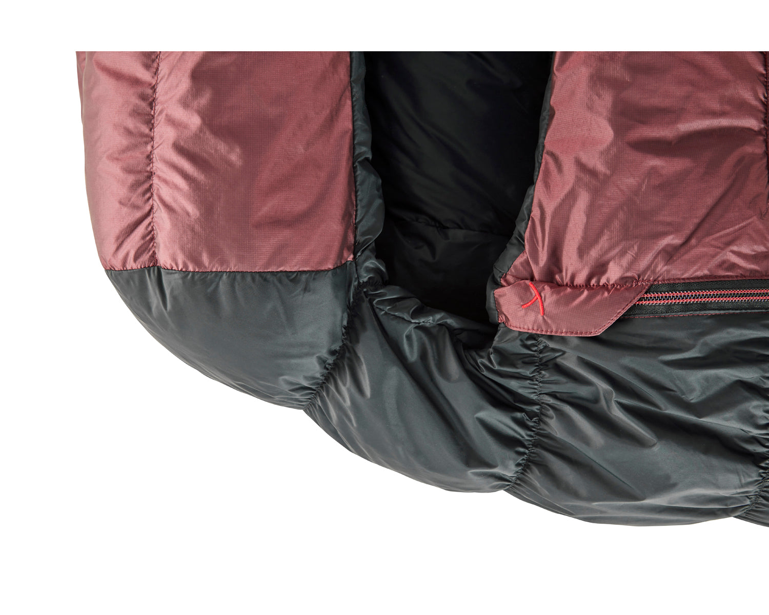 Voyage 500 sleeping bag (RIGHT ZIP) - Ribbon red / Black