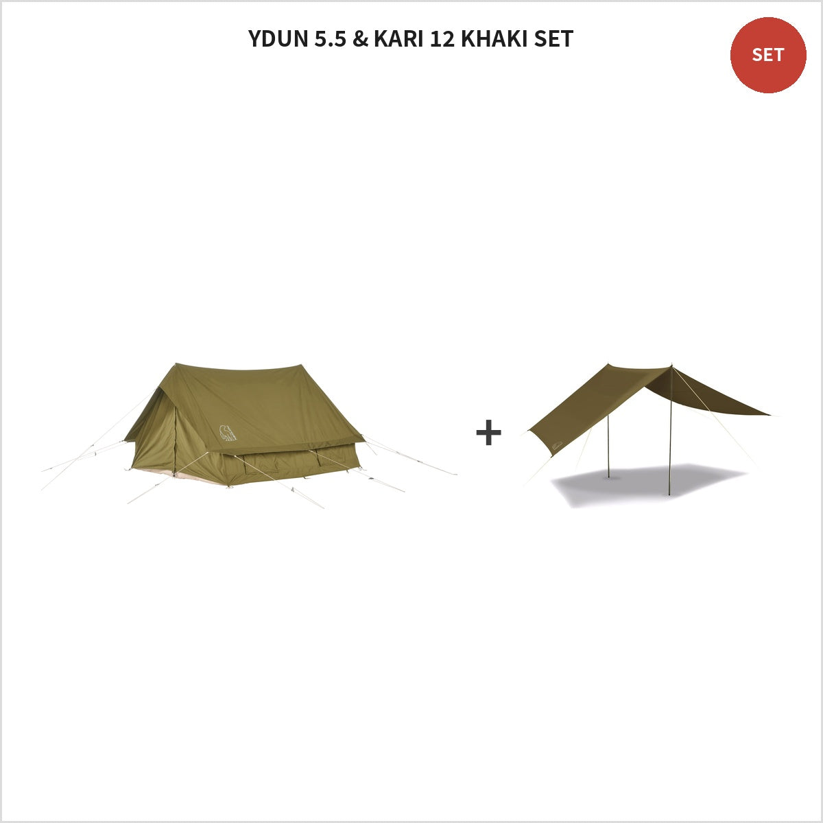 YDUN 5.5 & KARI 12 KHAKI SET